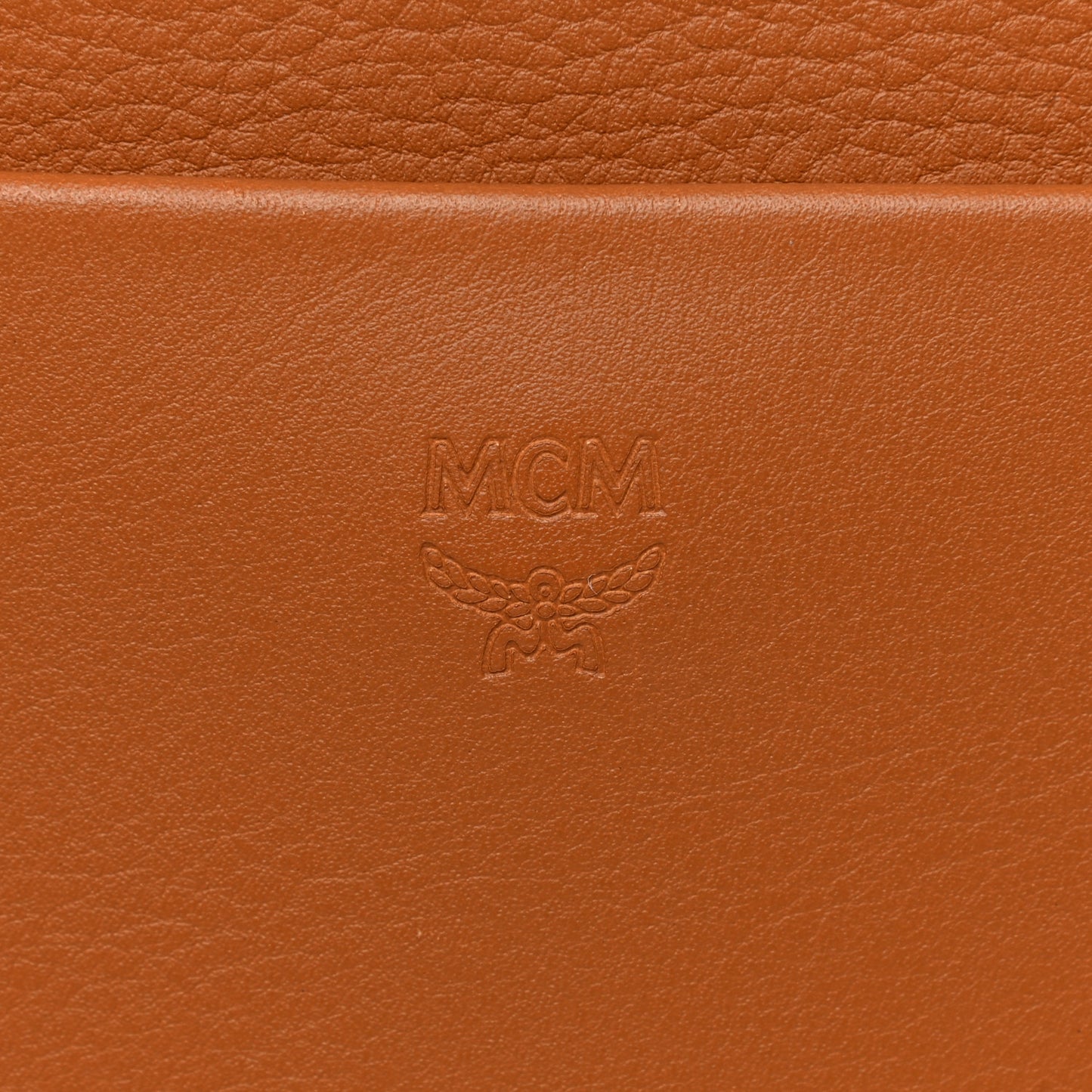 Calfskin Essential Visetos Small Backpack Cognac