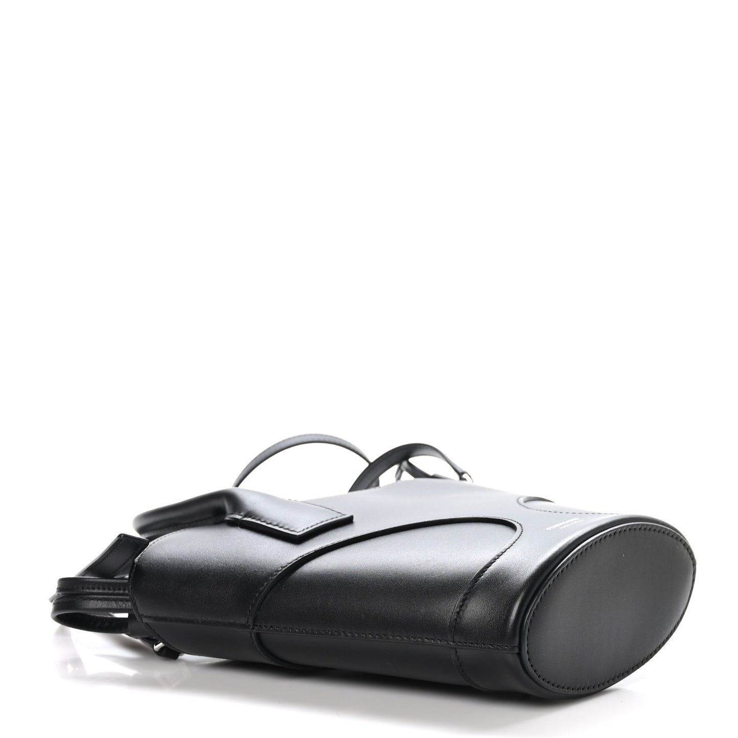 Calfskin Cut Out Mini Tote Black