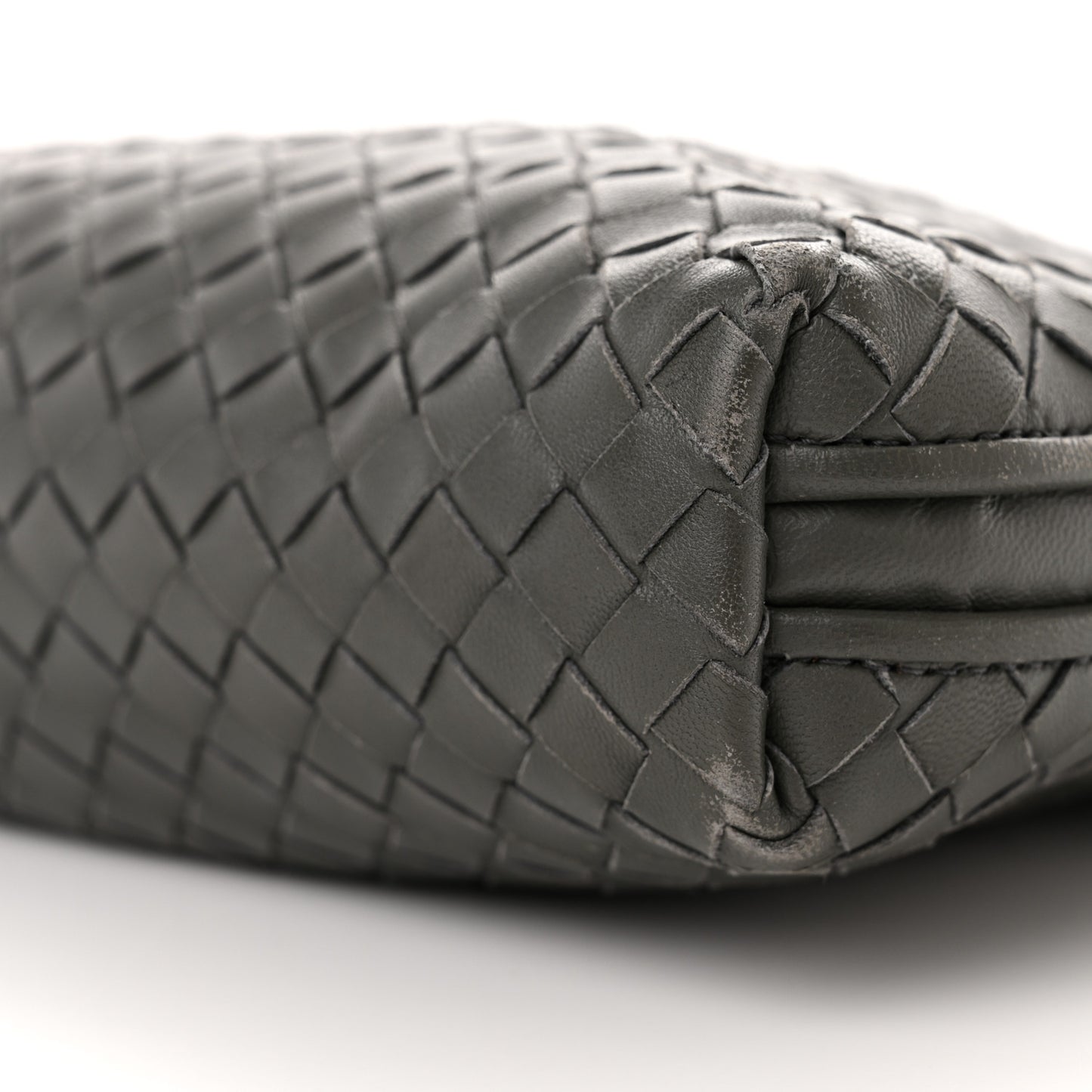 Nappa Intrecciato Nodini Crossbody Messenger New Light Grey