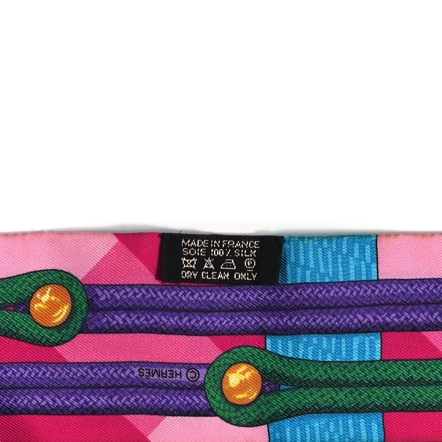 Silk Brandebourgs Twilly Fuchsia Turquoise Emeraude