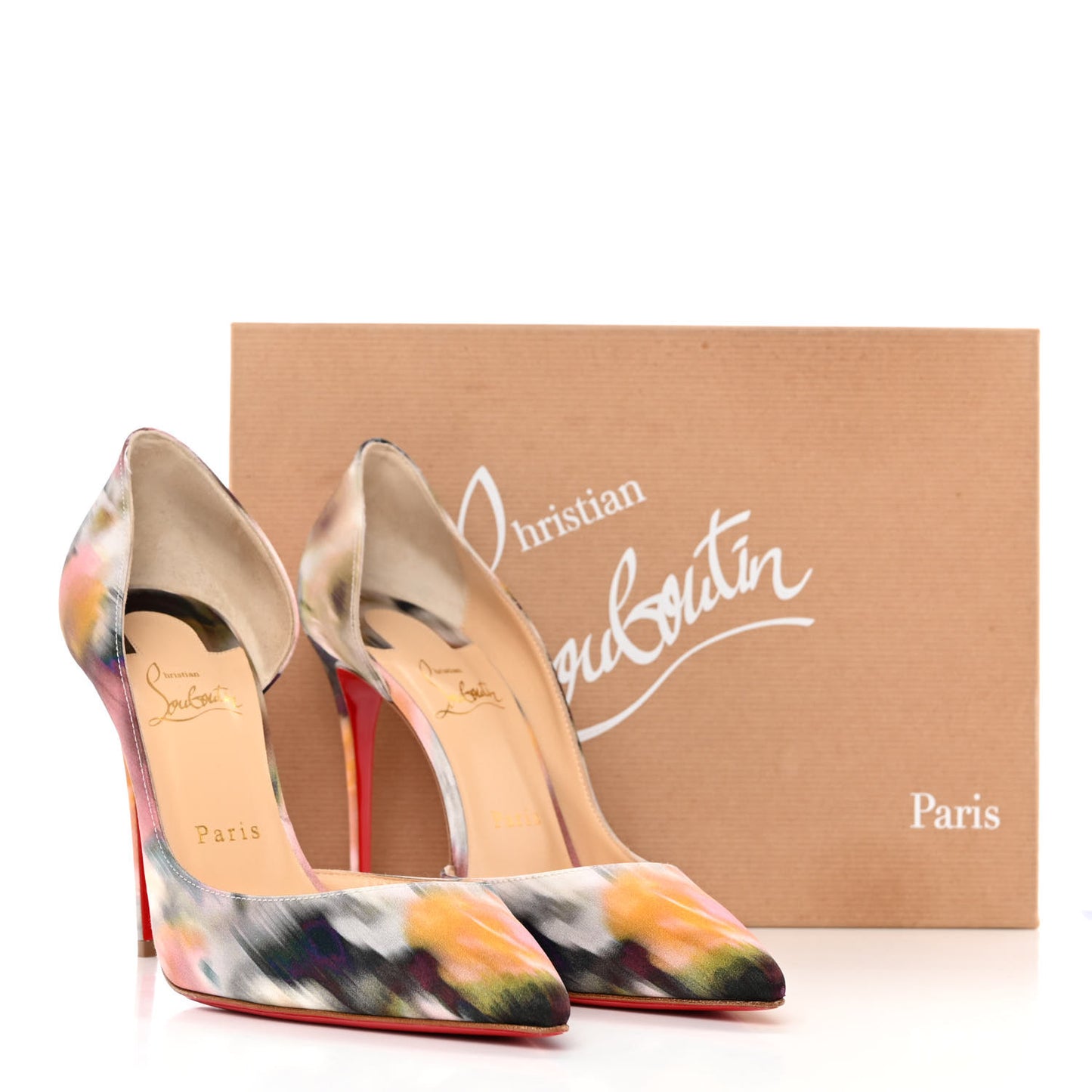Satin Impressioniste Iriza 100 Pumps 39.5 Multicolor