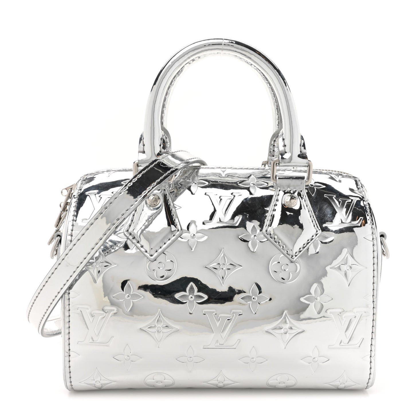 Monogram Miroir Speedy Bandouliere 20 Silver