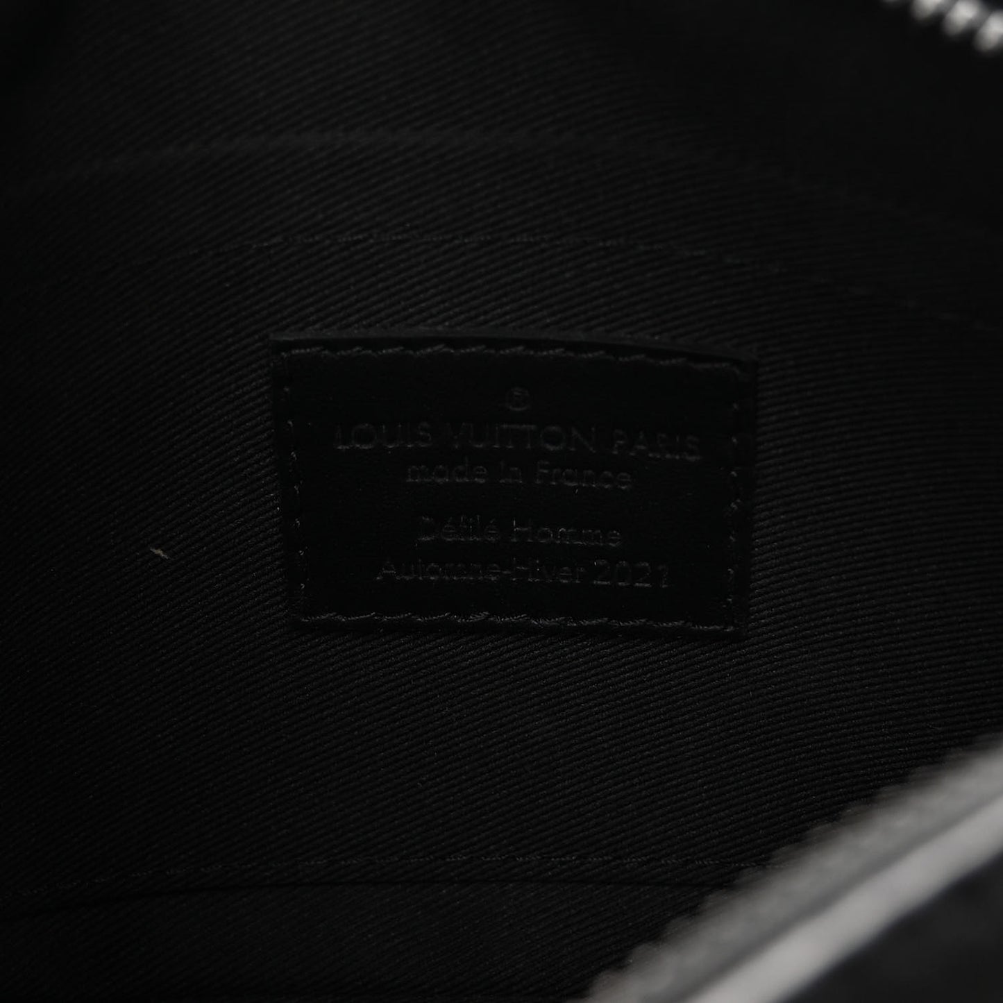 Calfskin Debossed Monogram Solar Ray Mini Soft Trunk Black