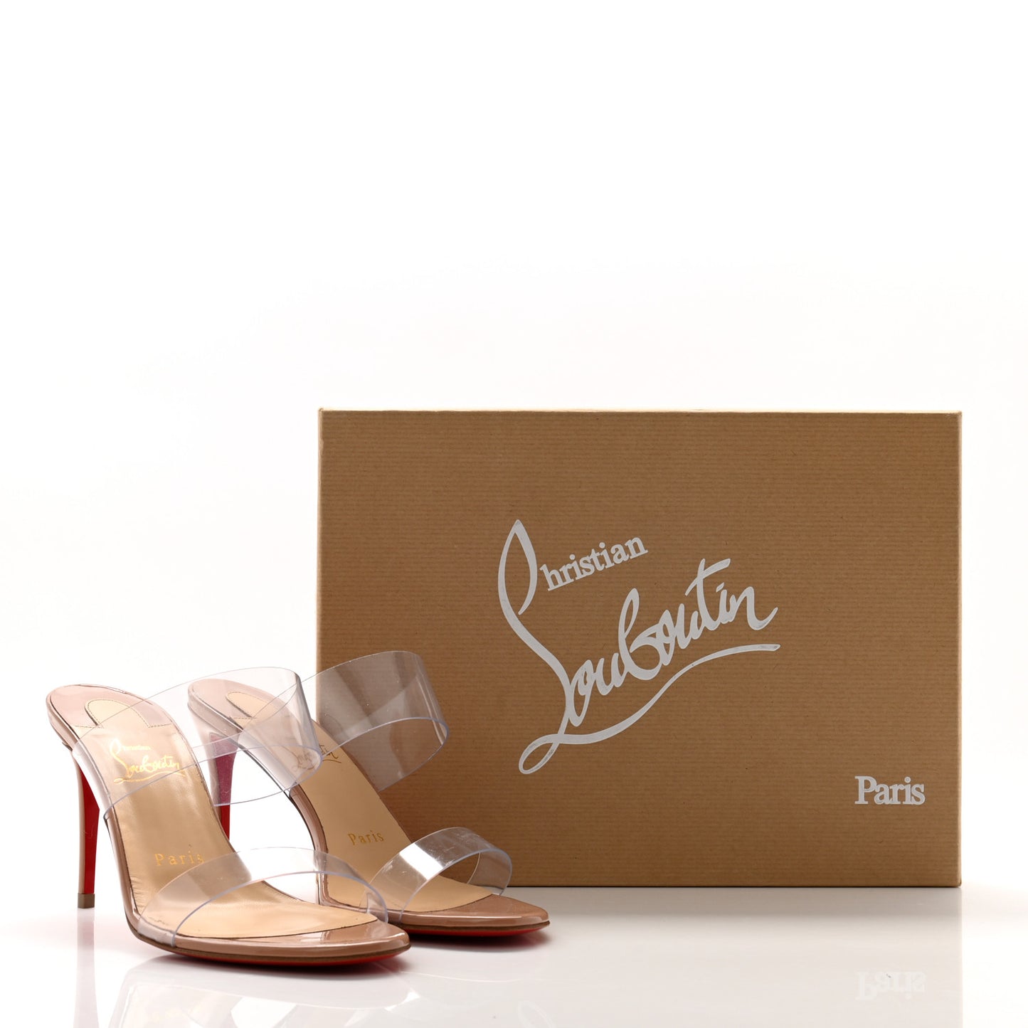 Patent PVC Just Nothing 85 Slide Sandals 36.5 Nude