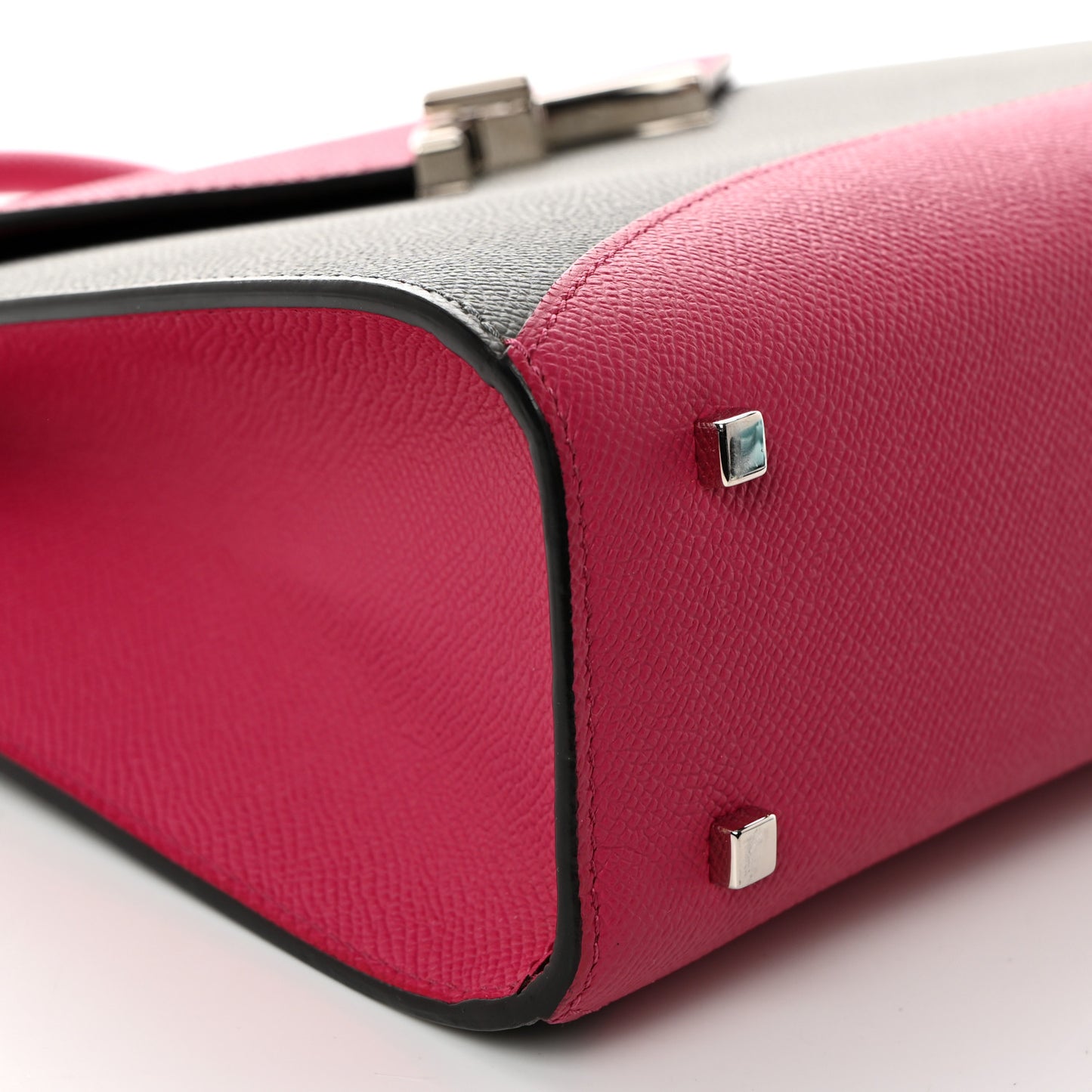 Carat Calfskin Bicolor Gabrielle PM Fuchsia Tourterelle