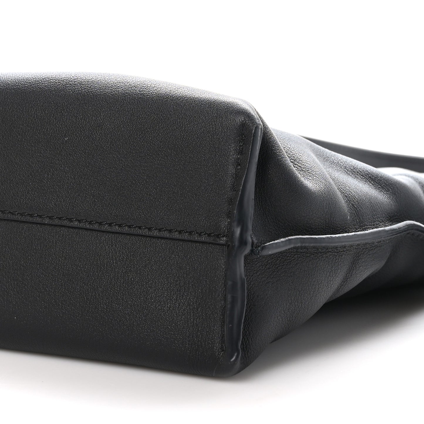 Calfskin Mini Flamenco Knot Clutch Black