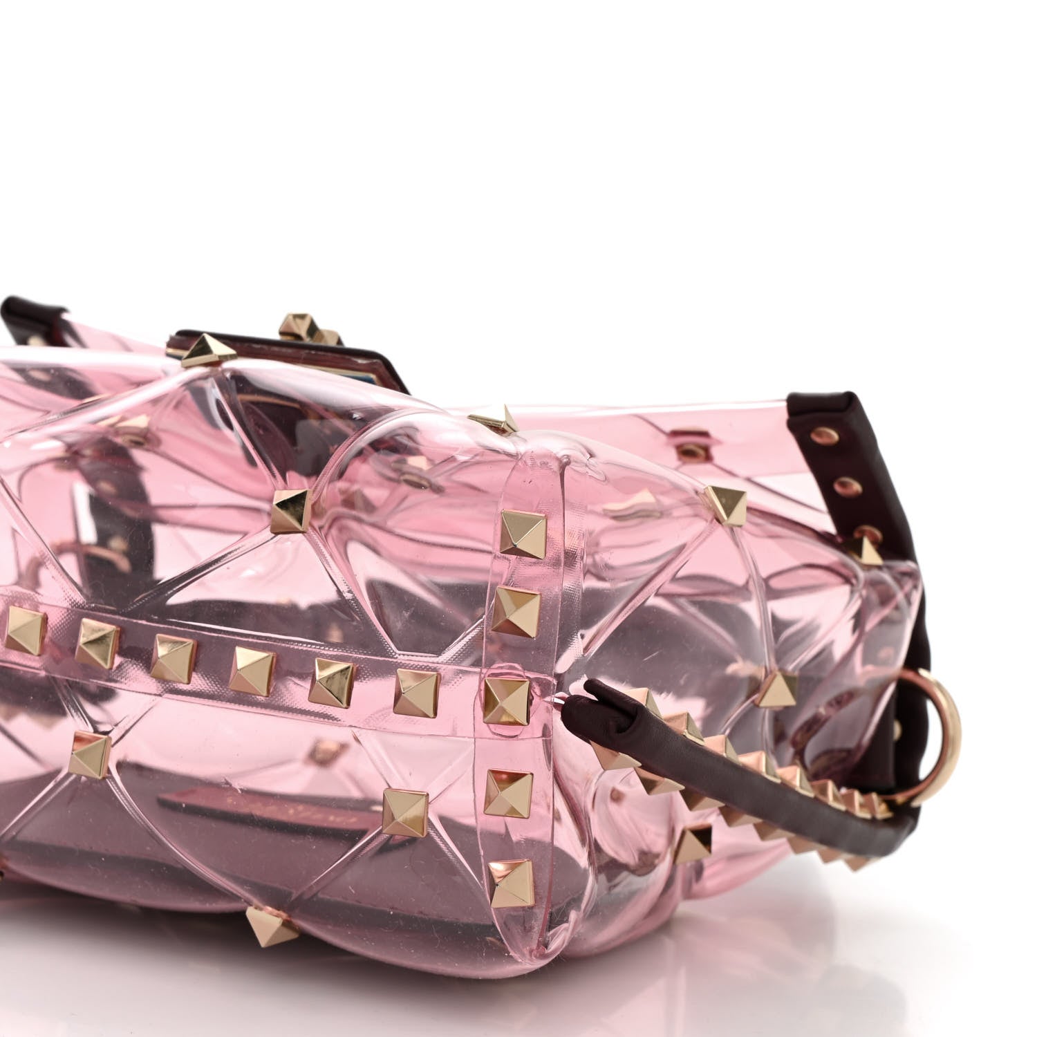 Valentino Garavani PVC Mini Candystud Top Handle Bag Rubin 9 of 9