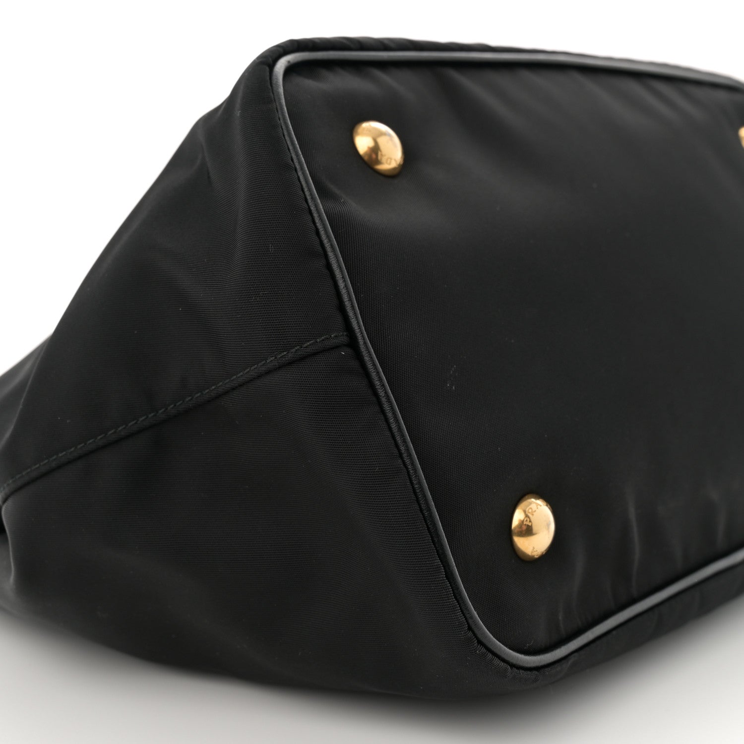 Prada Tessuto Nylon Soft Calf Tote Black 9 of 16