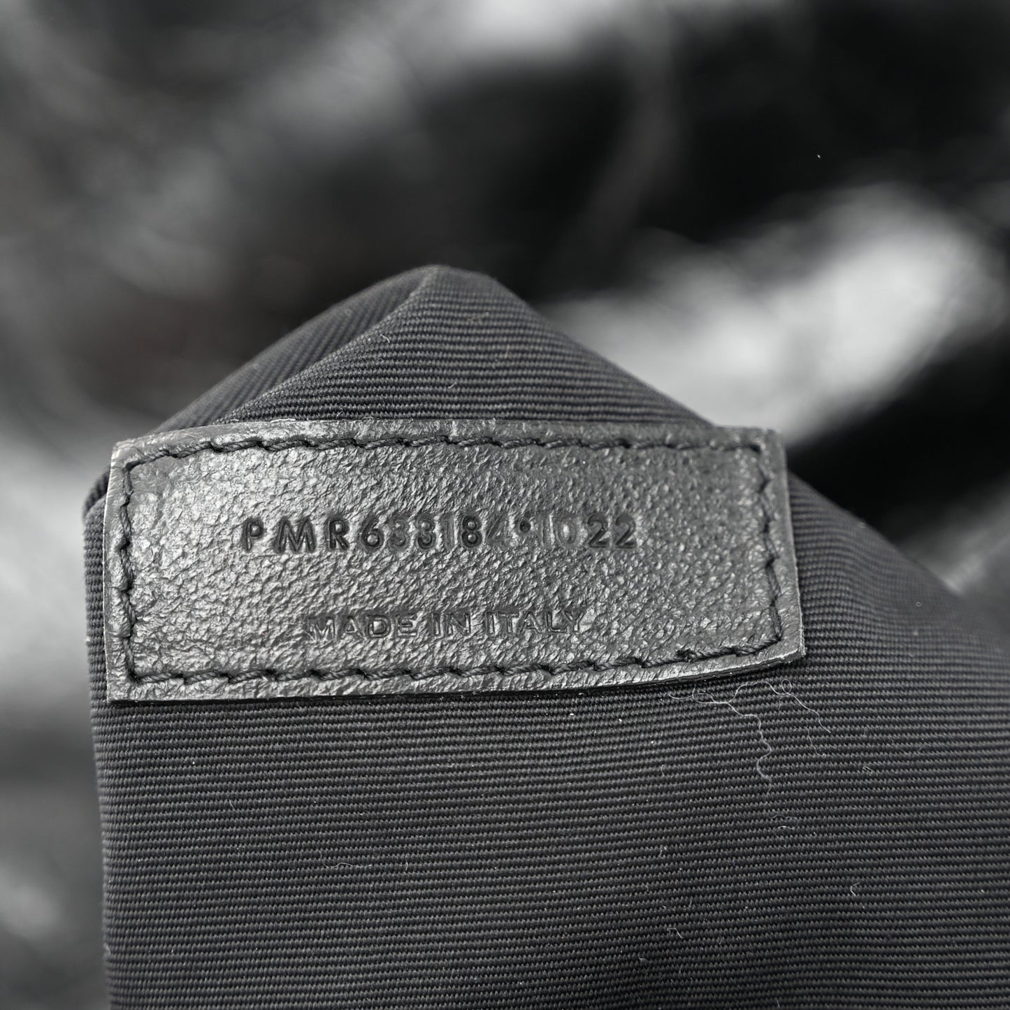 Crinkled Calfskin Matelasse Monogram Medium Niki Chain Satchel Black