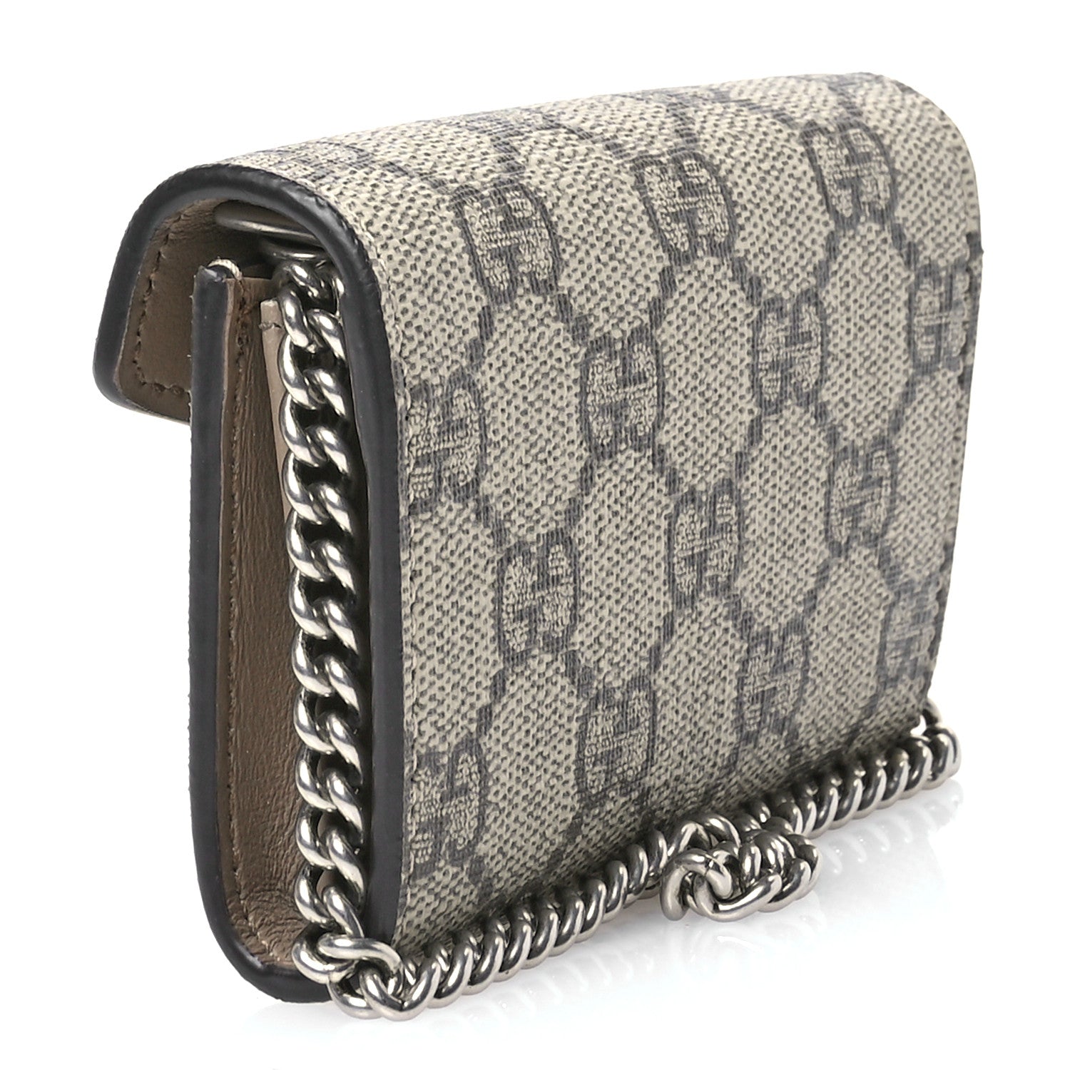 Gucci GG Supreme Monogram Dionysus Coin Purse Taupe 3 of 10
