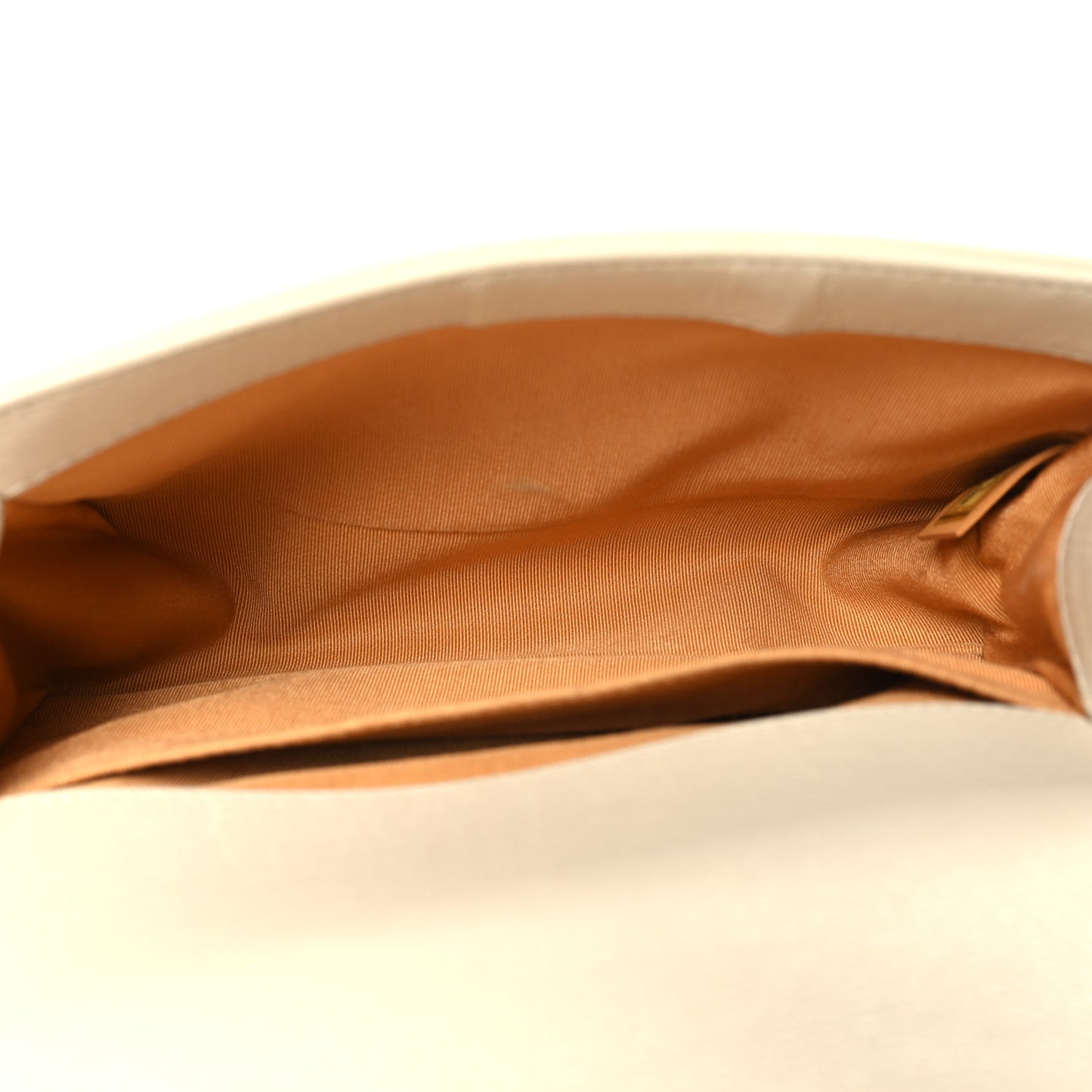 Grained Calfskin Quilted Small Boy Flap White