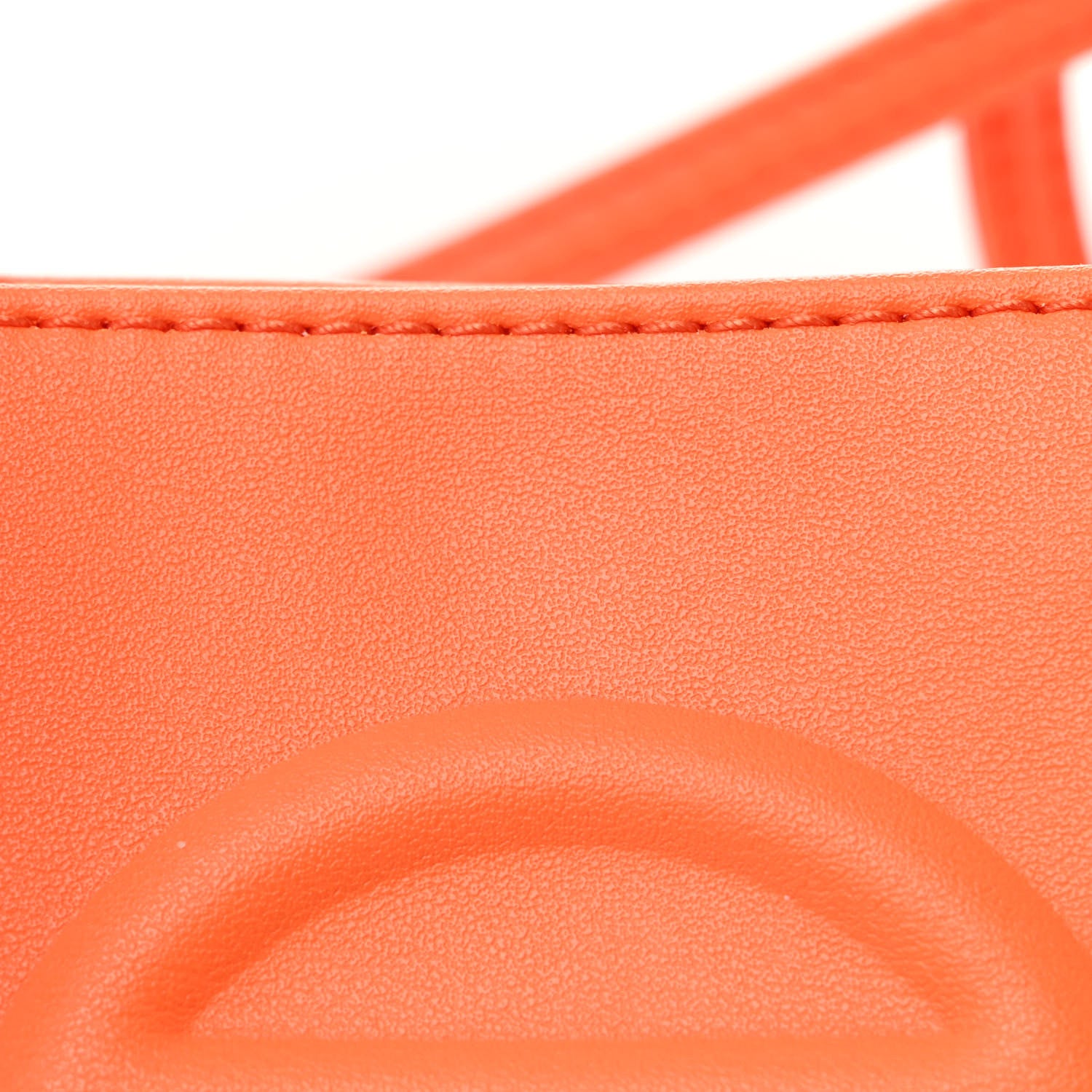 Telfar Vegan Leather Small Shopping Bag Orange 7 of 9