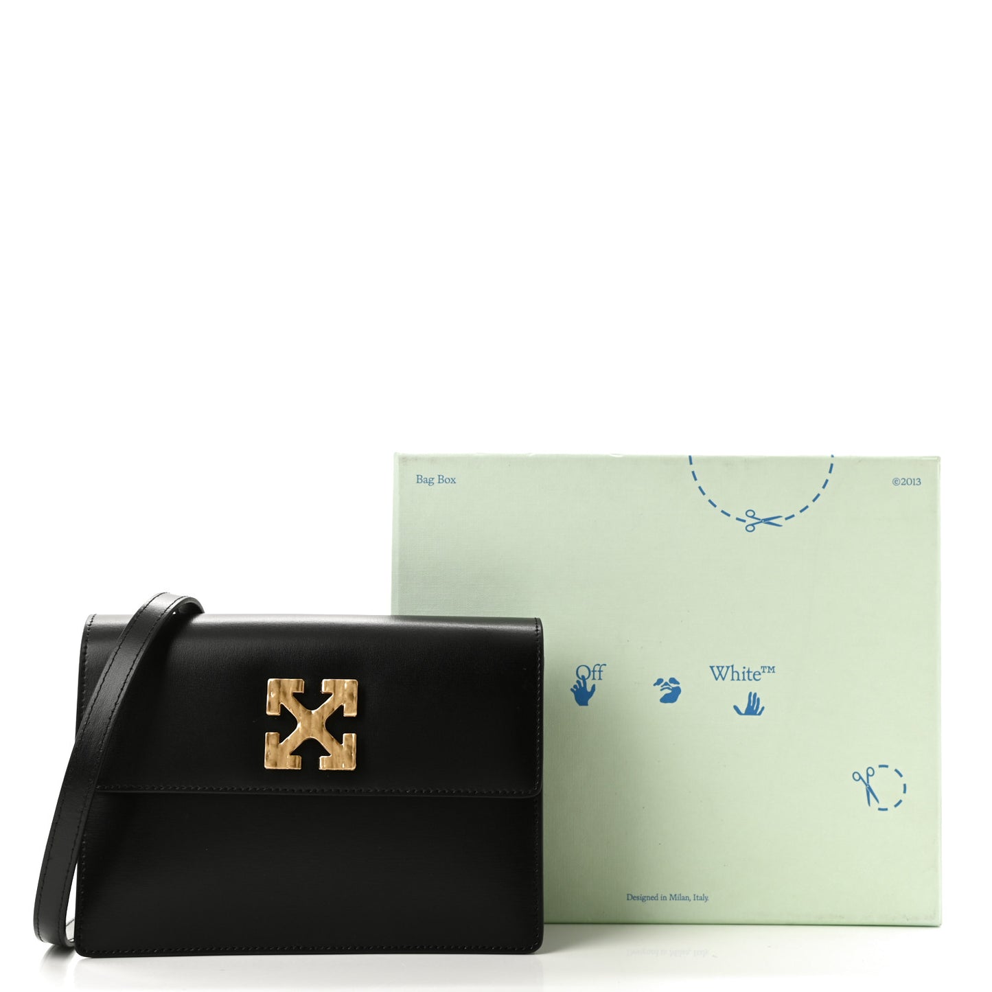 Calfskin Jitney 2.0 Crossbody Bag Black