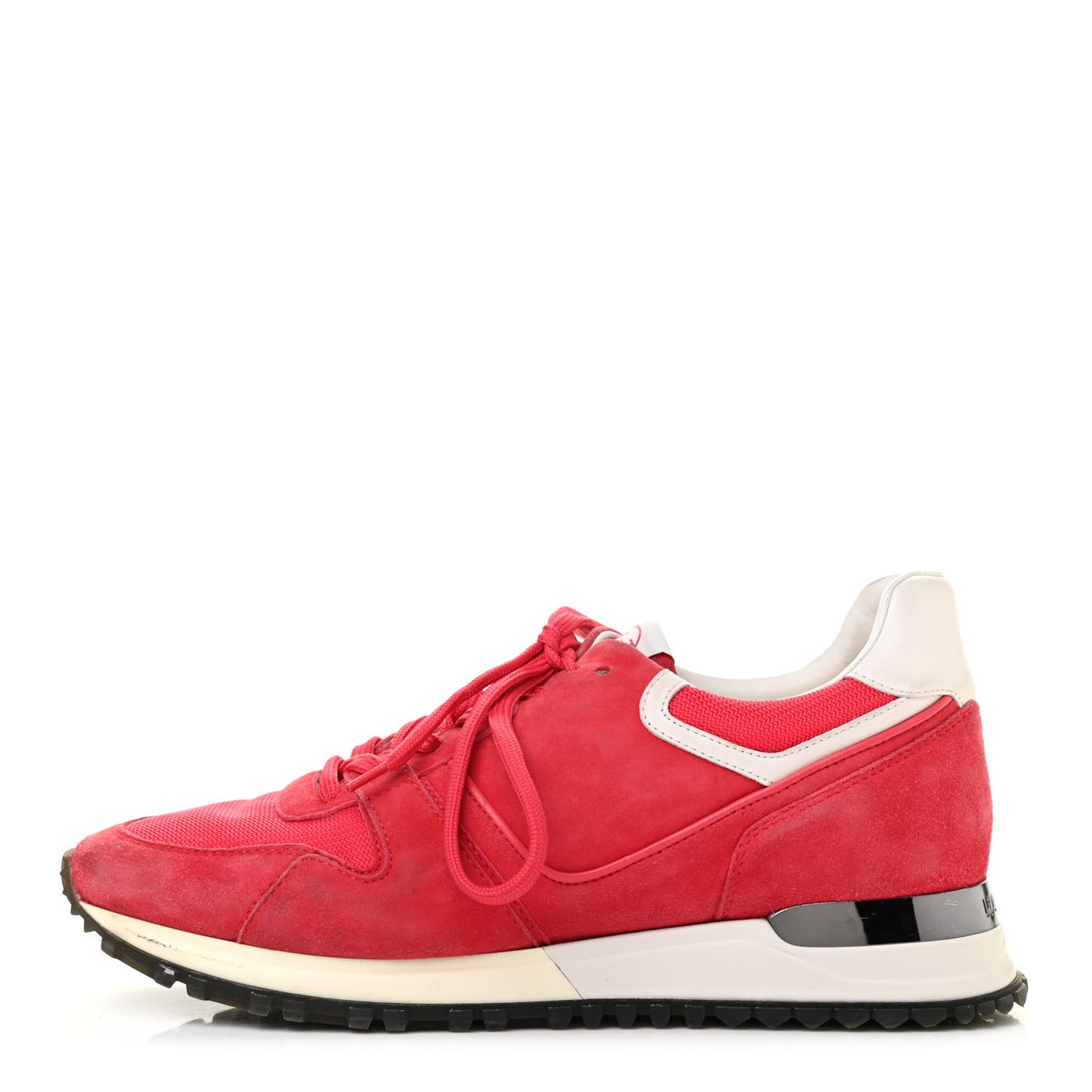 Suede Calfskin Run Away Sneakers 36.5 Red