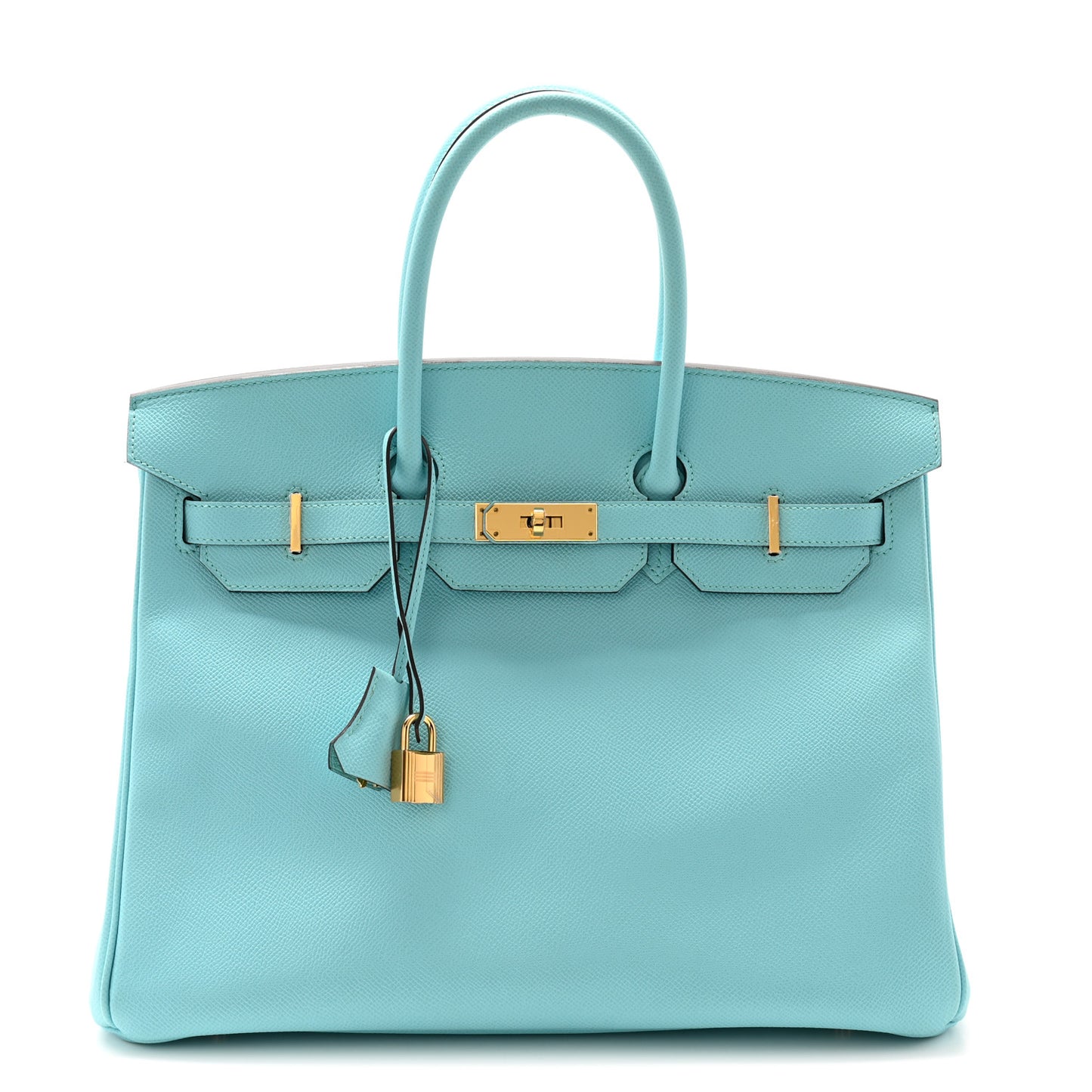 Epsom Birkin 35 Bleu Atoll