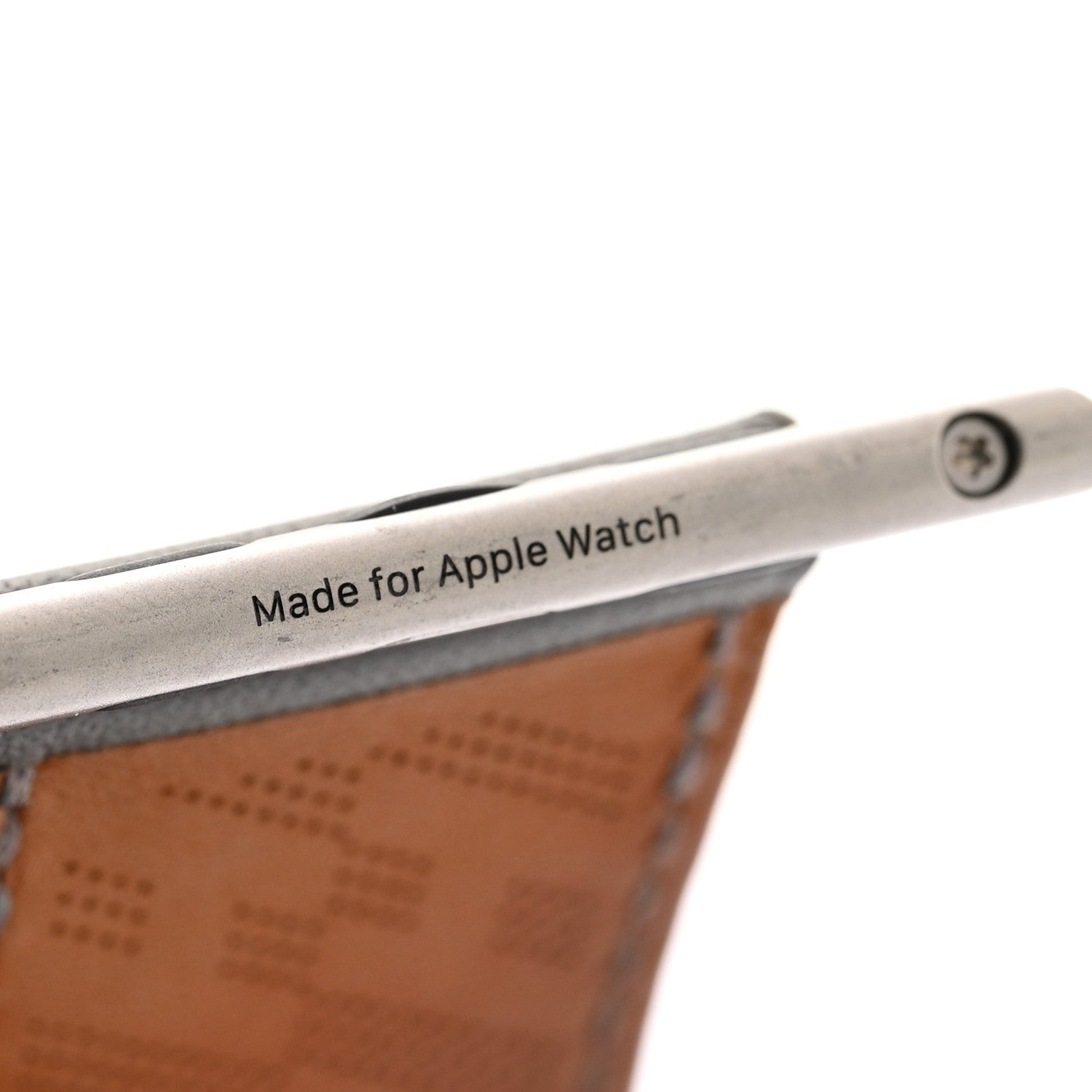 Hermes Swift 42mm H Diagonal Apple Watch Single Tour Band Gris Meyer 5 of 7