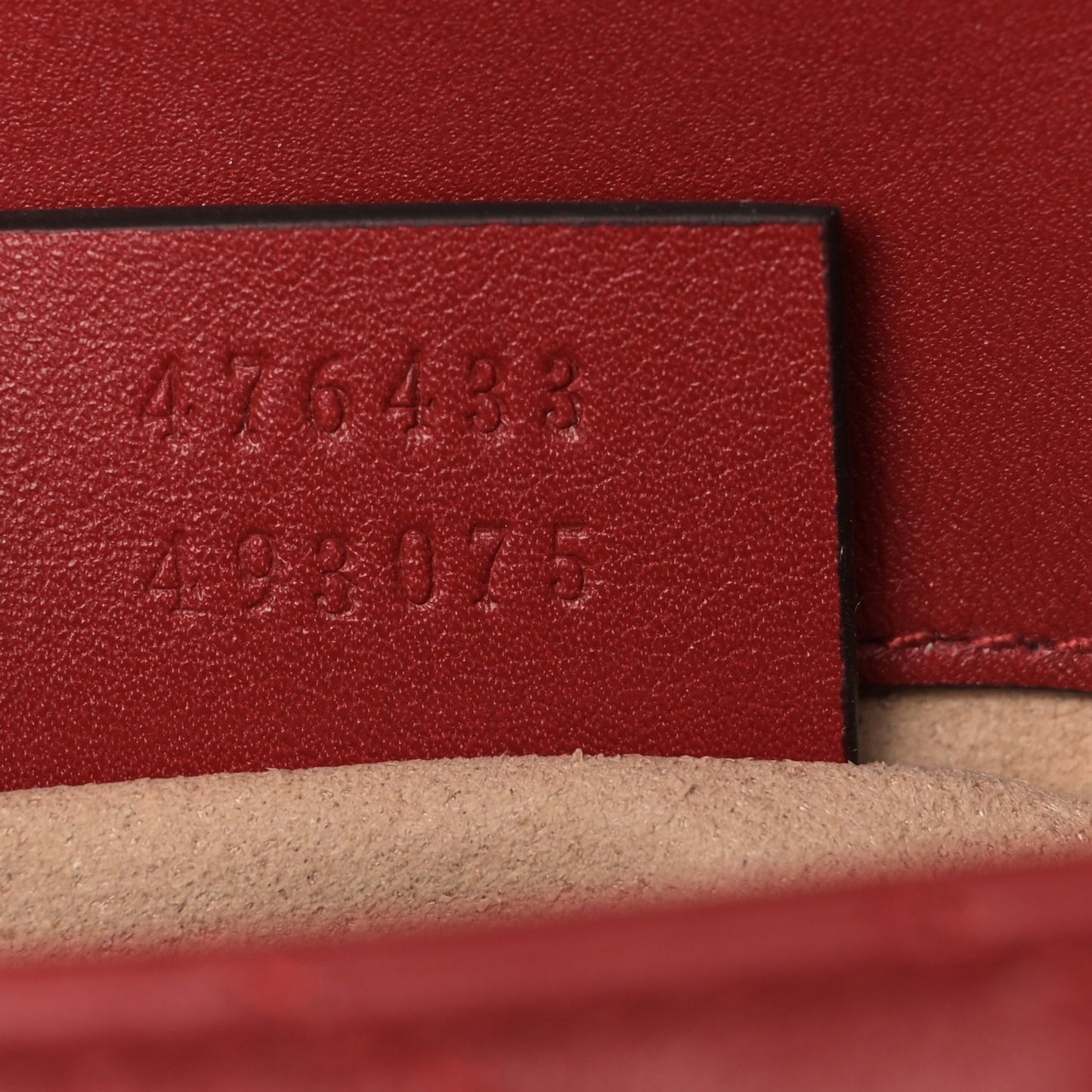 Calfskin Matelasse Super Mini GG Marmont Shoulder Bag Hibiscus Red