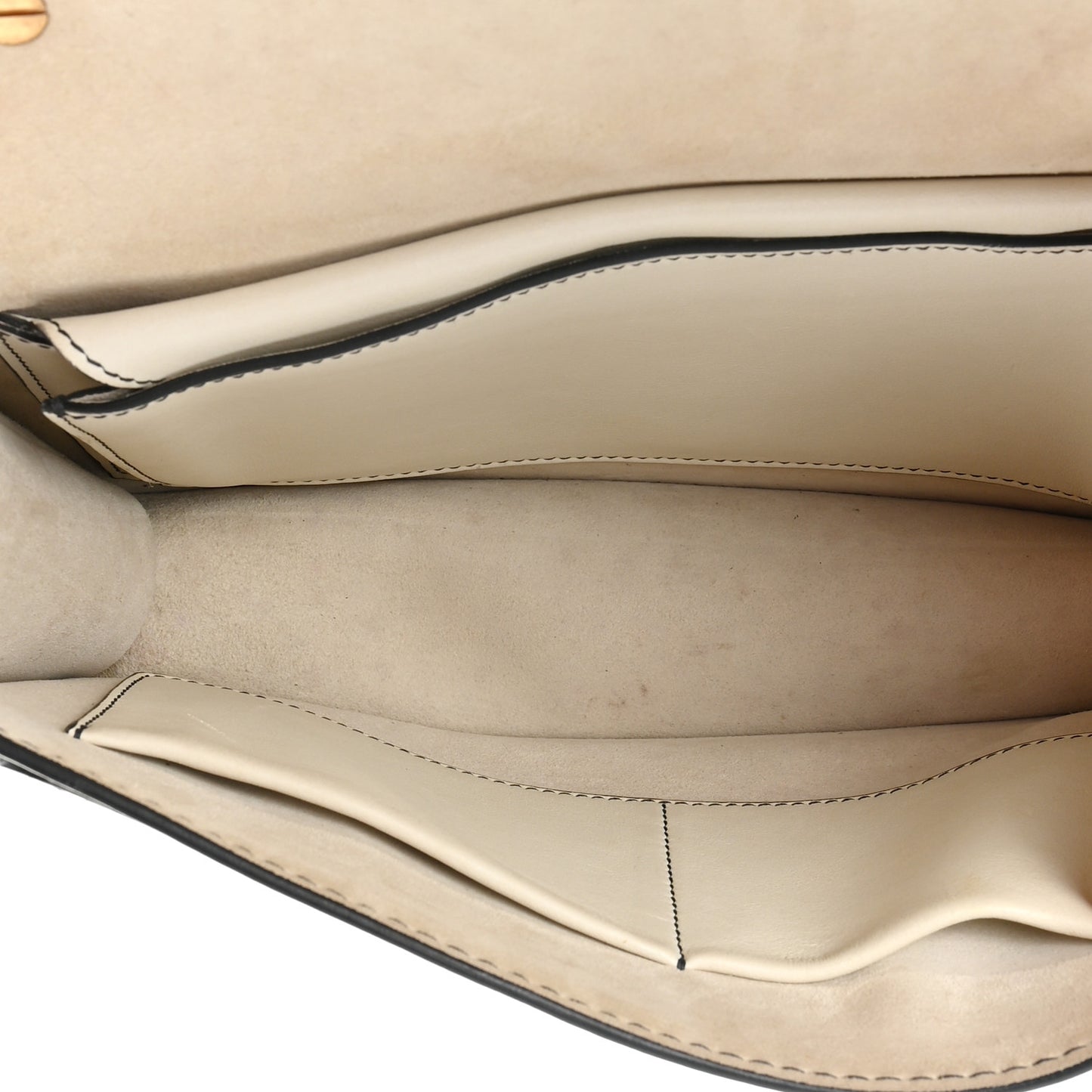 Calfskin J'Adior Chain Flap Bag Off White