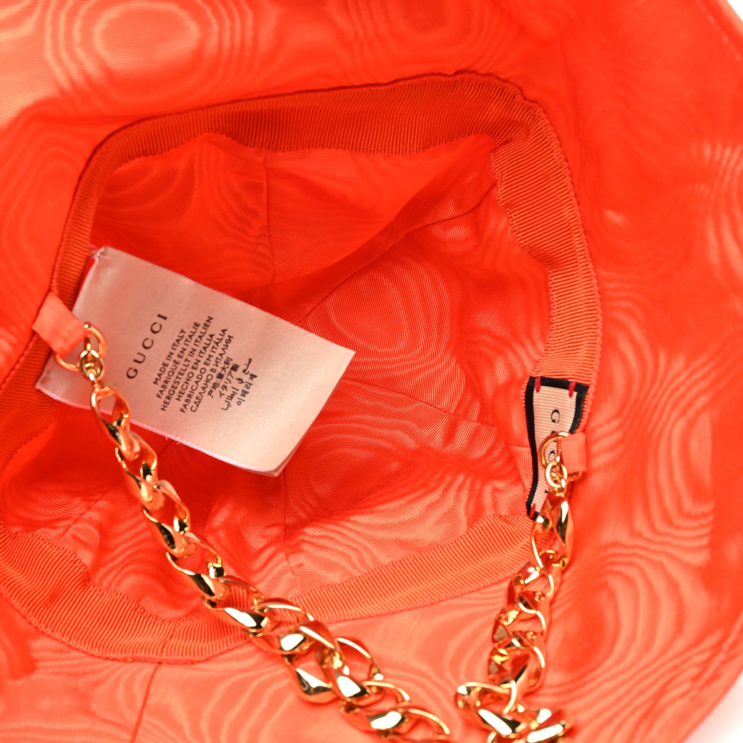 Nylon GG Elevation Clock Moiret Mirage Bucket Hat S Orange