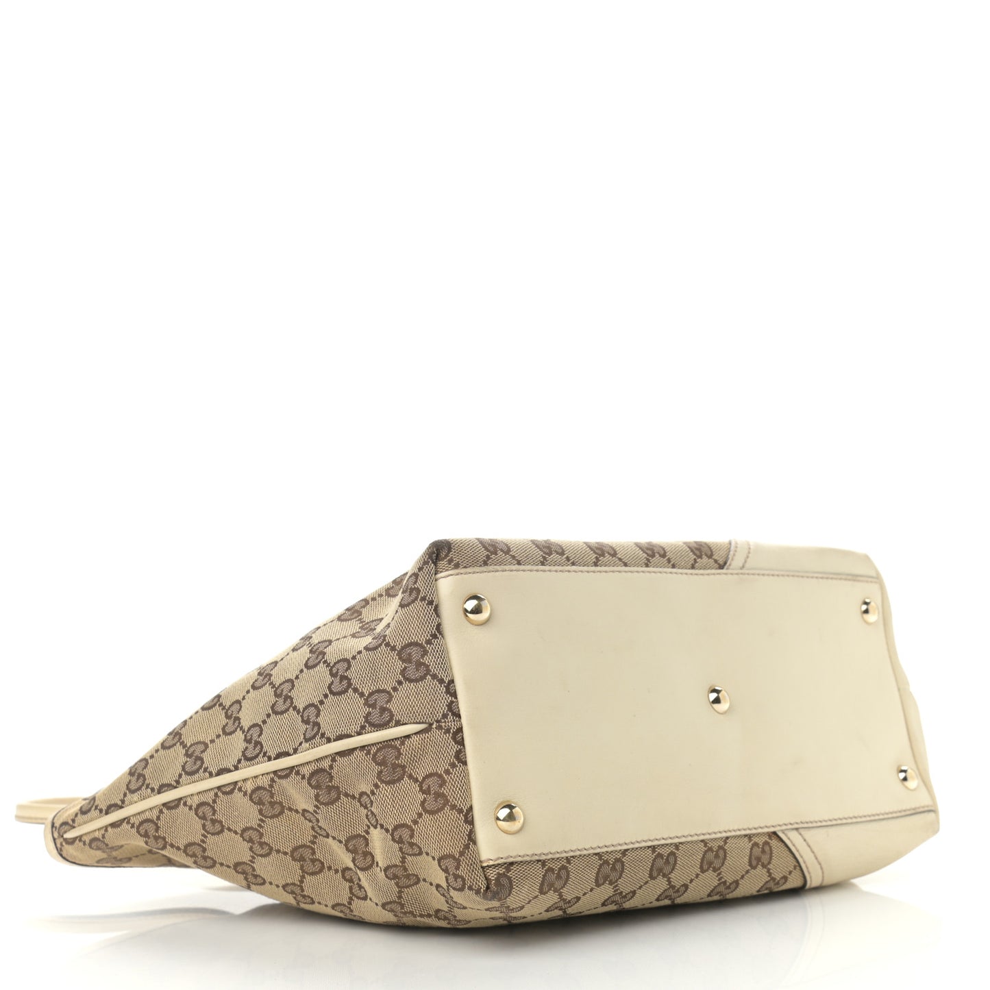 Monogram Medium New Britt Tote Off White