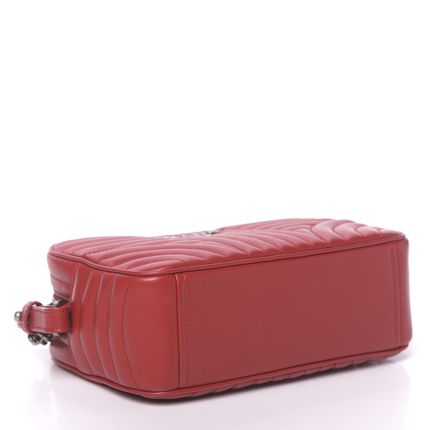 Soft Calfskin Diagramme Crossbody Bag Fuoco