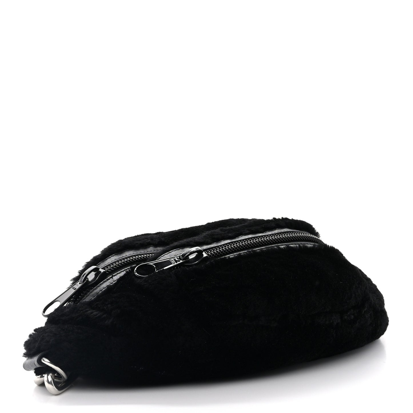 Mink Fur Attica Belt Bag Black