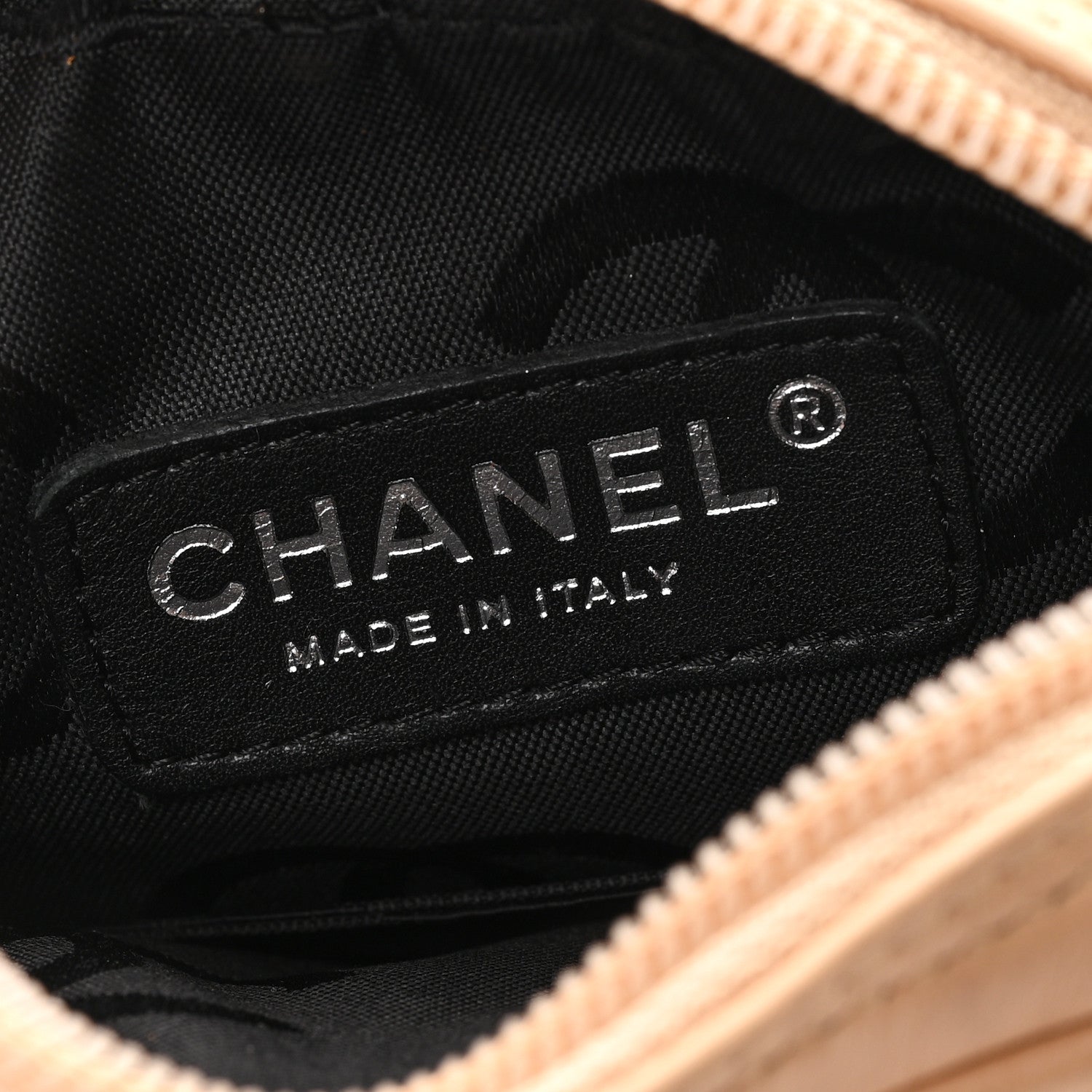 Chanel Calfskin Quilted Small Cambon Messenger Beige Black 6 of 13