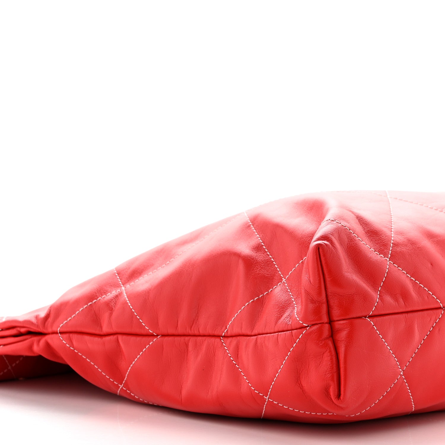 Chanel Shiny Calfskin Quilted Small Chanel 22 Red 11 of 12
