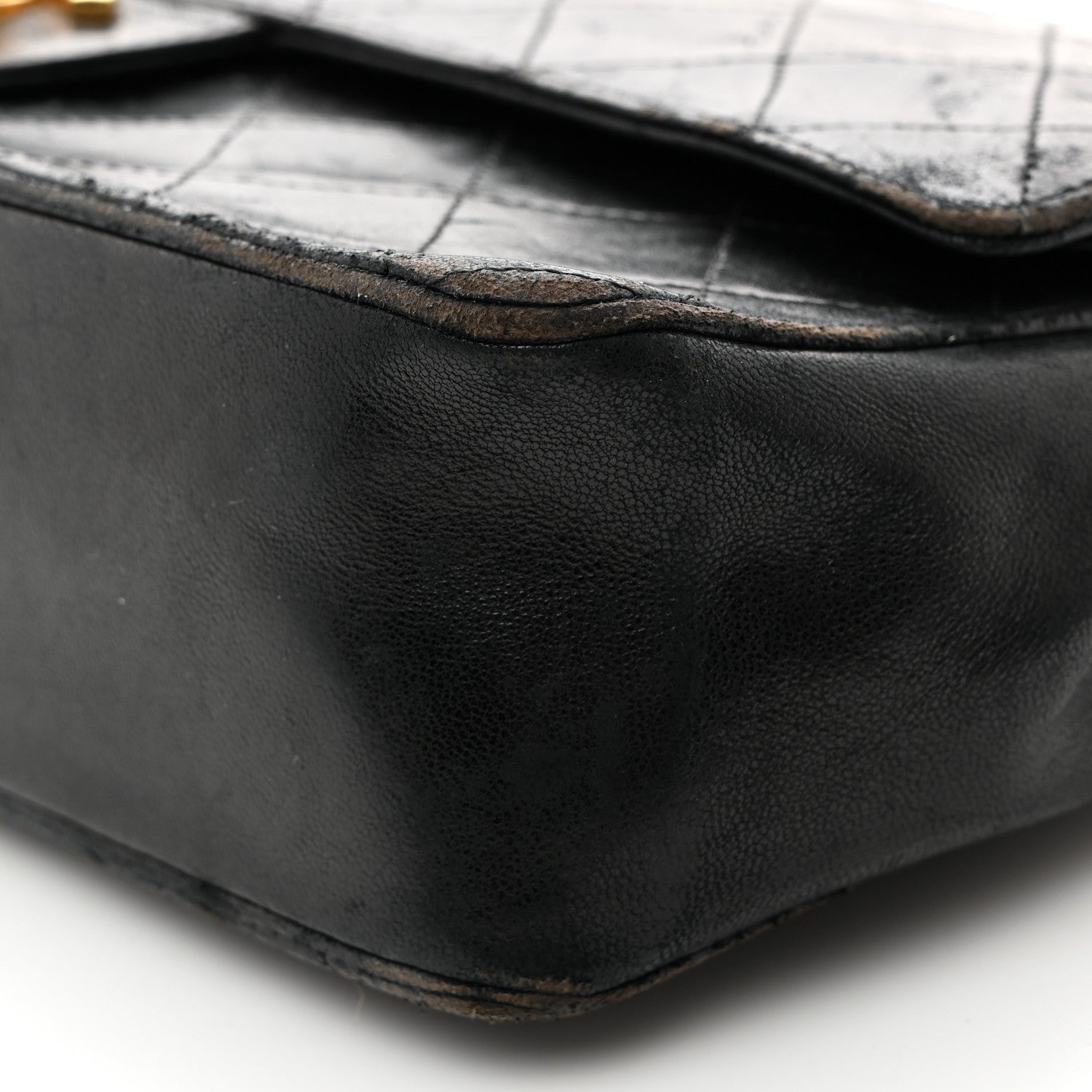Chanel Lambskin Quilted Medium Double Flap Black 11 of 24