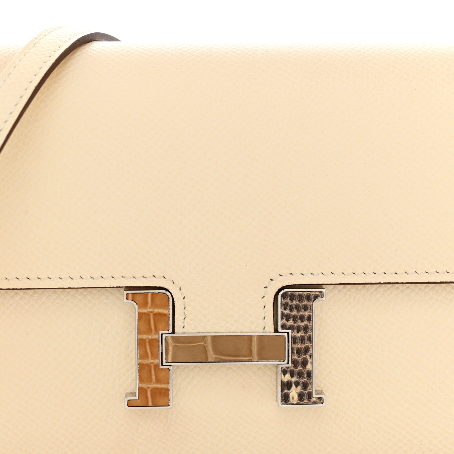 Hermes Epsom Alligator Lizard Constance Wallet To Go Nata 8 of 11