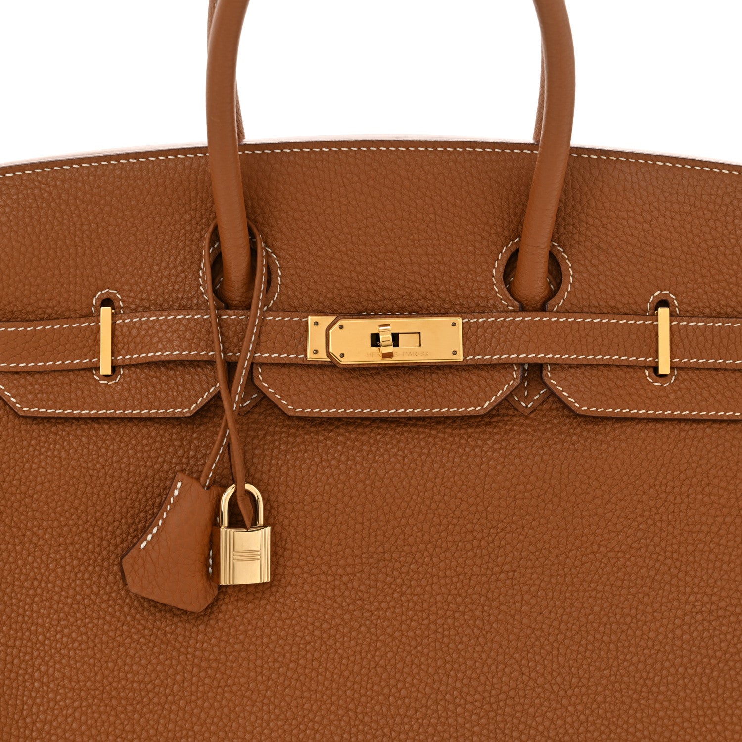 Hermes Taurillon Clemence Birkin 35 Gold 8 of 11