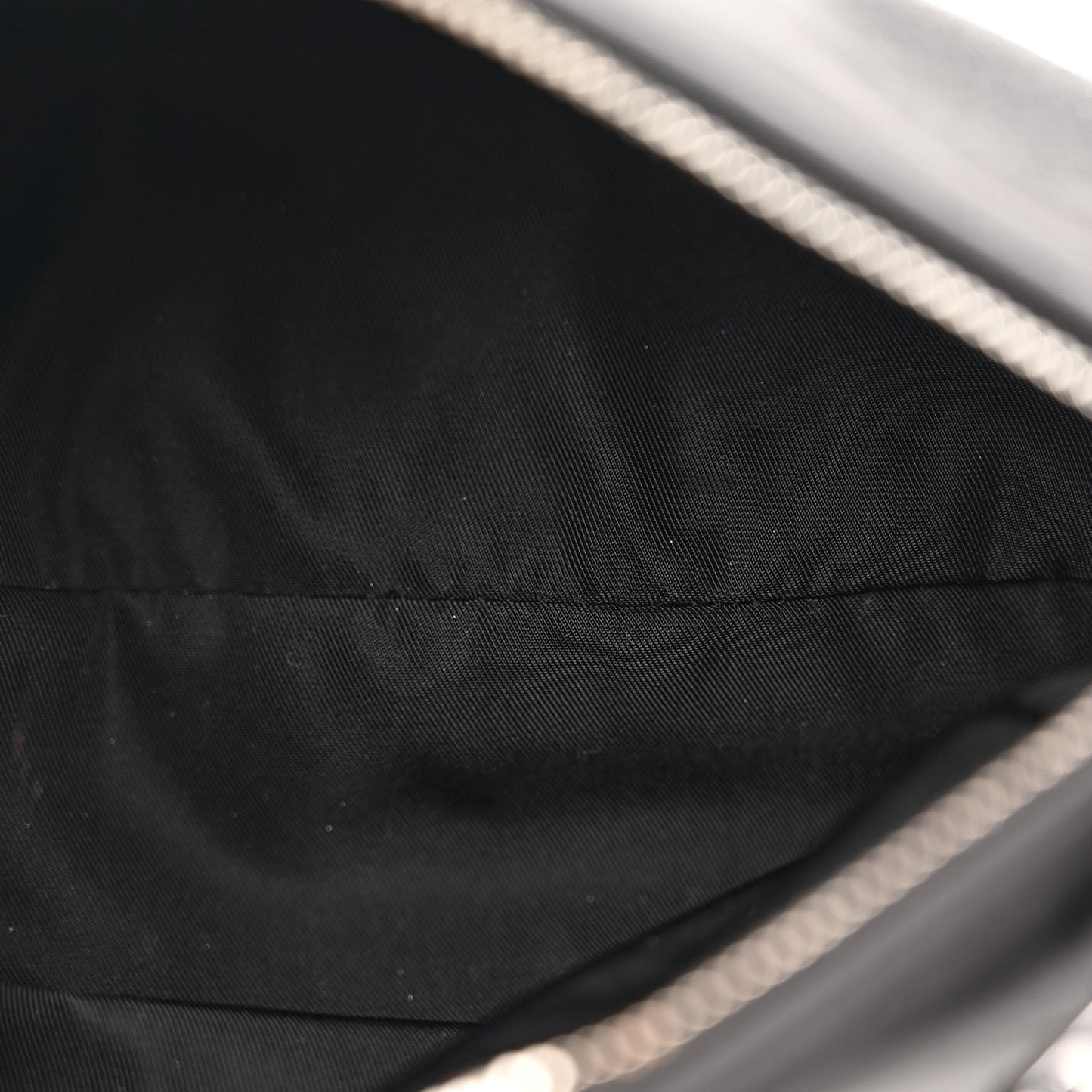 Satin Crystal Logo Micro Marquess Bag Black