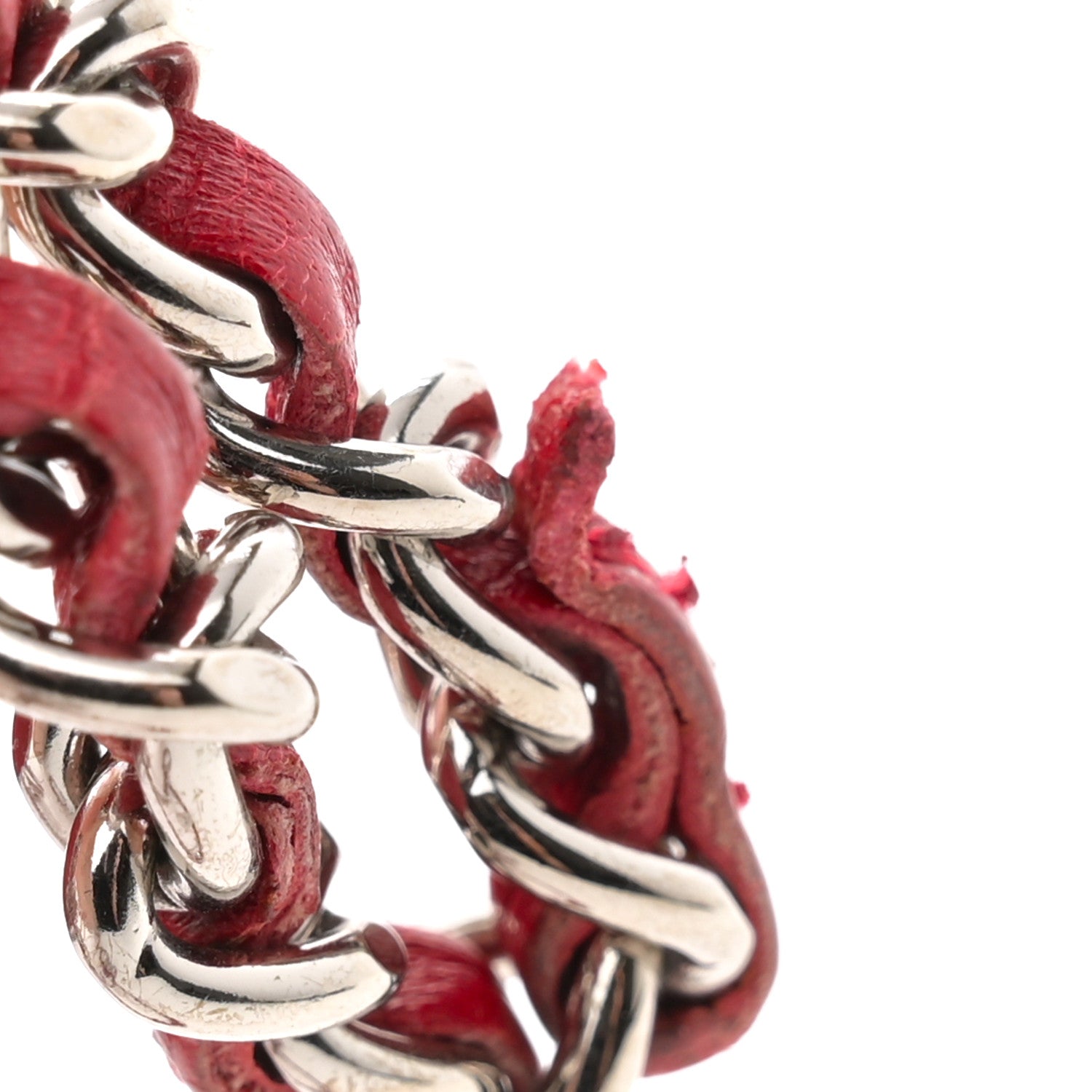 Chanel Caviar Sevruga Wallet on Chain WOC Red 15 of 16