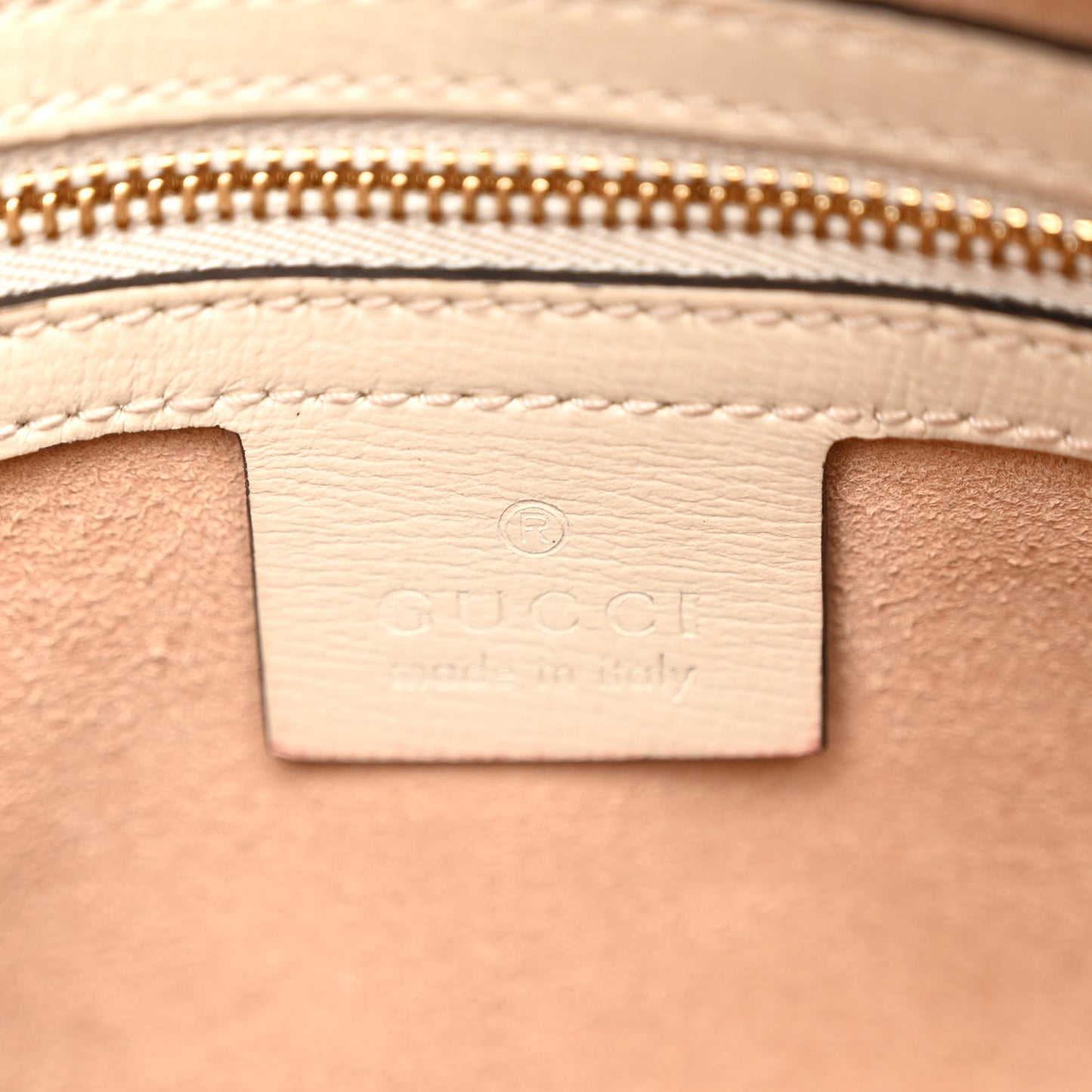 GG Supreme Monogram Small Horsebit 1955 Shoulder Bag Beige Mystic White