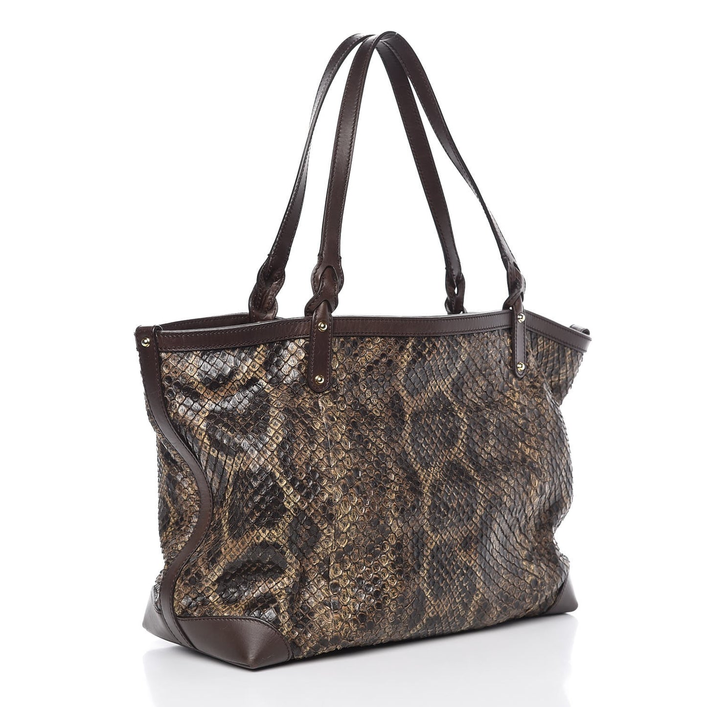Python Medium Craft Tote Brown