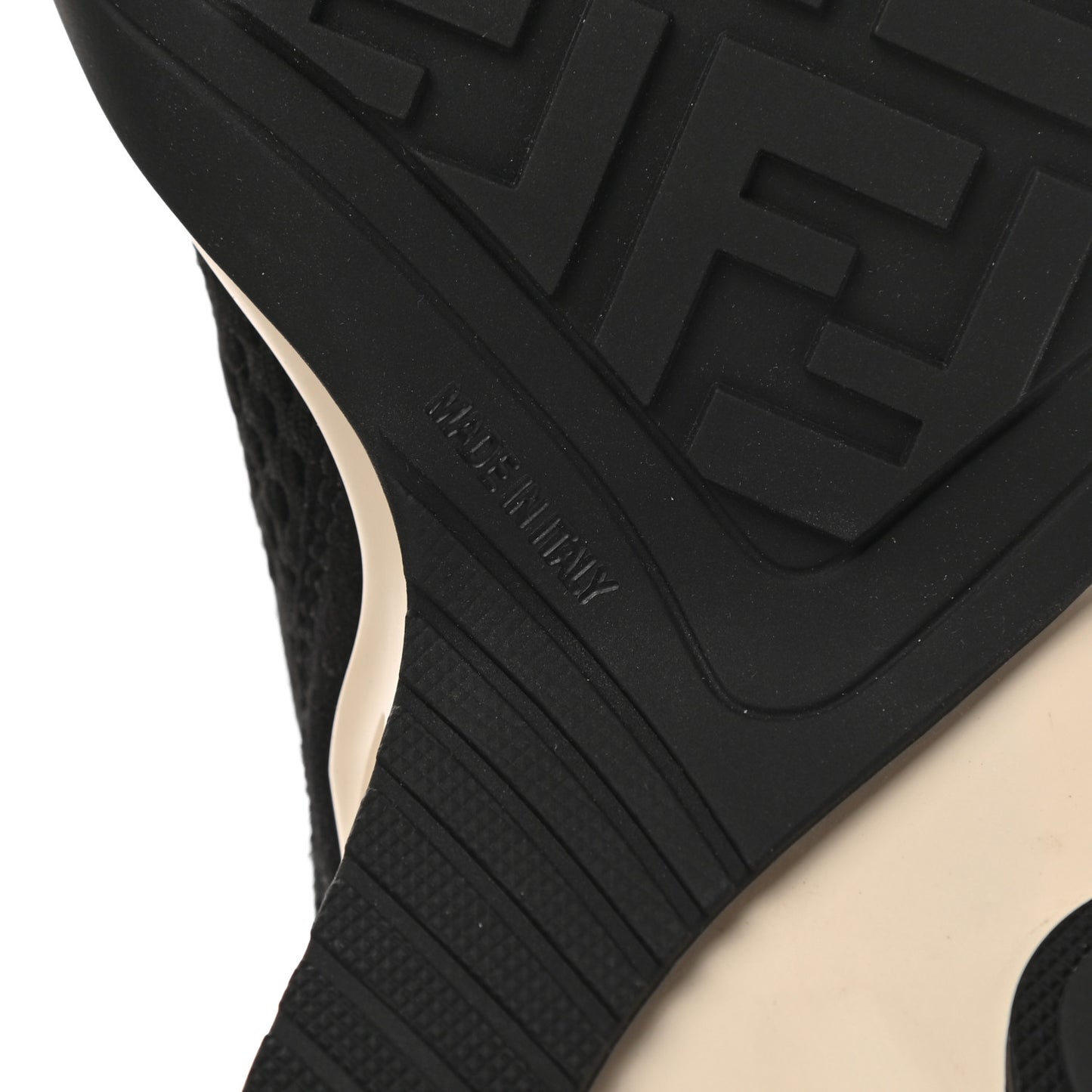 Technical 3D Mesh Womens FFluid Zip Up Sneakers 38 Black