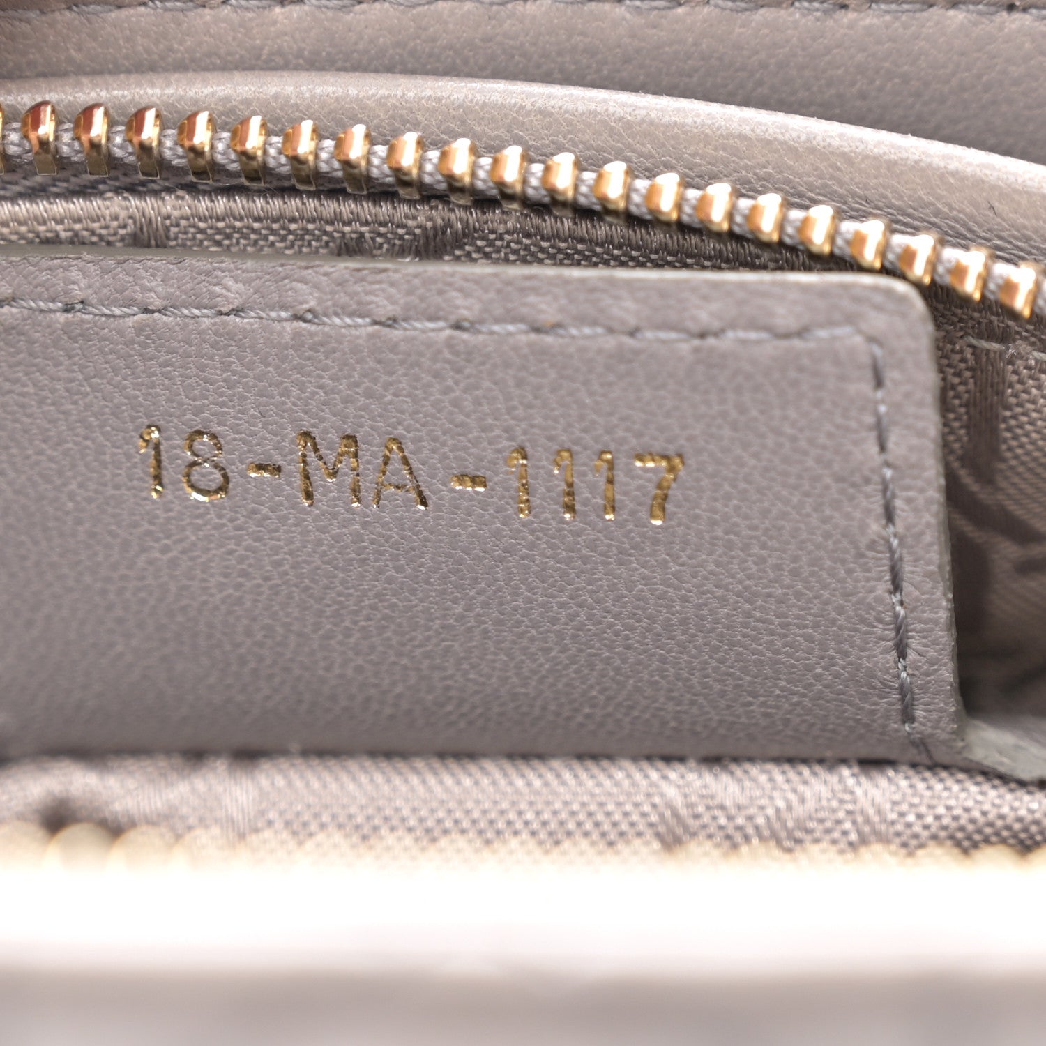 Christian Dior Lambskin Cannage Medium Lady Dior Grey 7 of 12