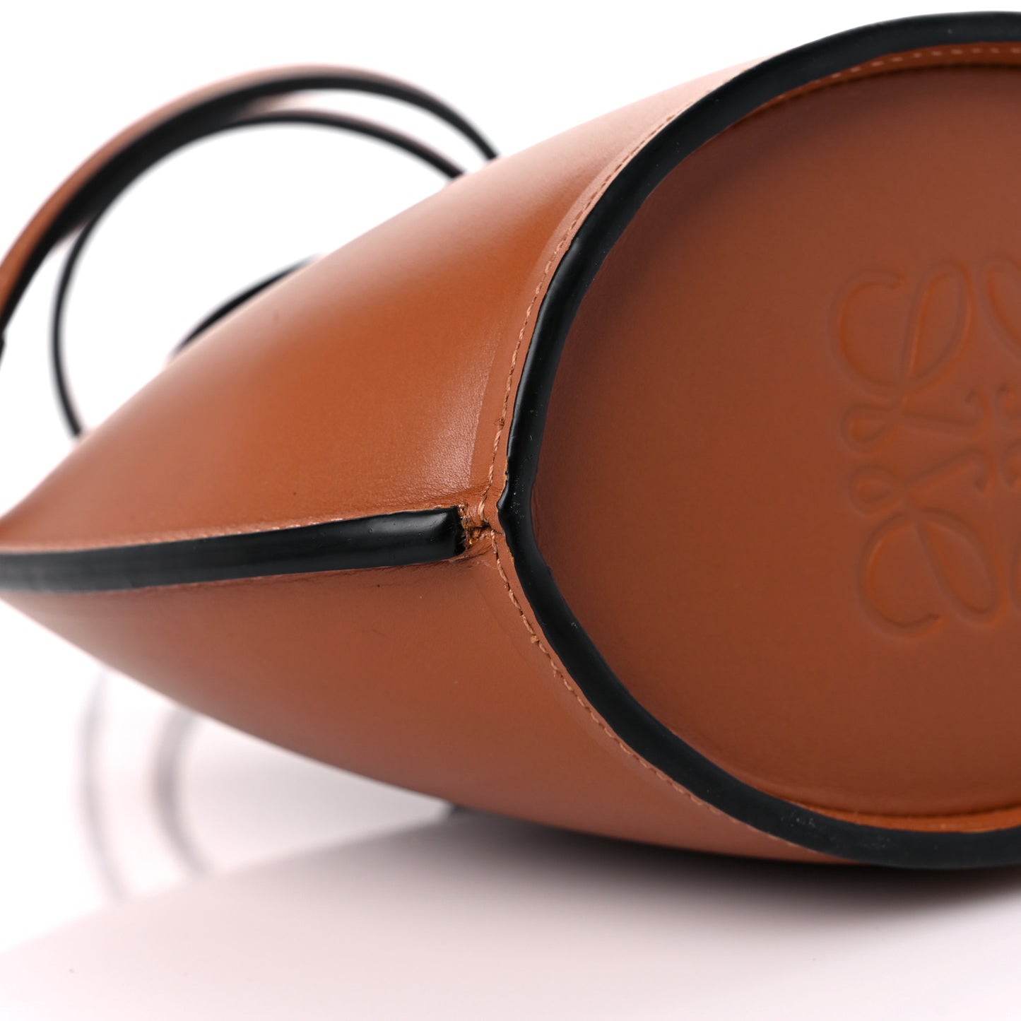 Calfskin Molded Bucket Bag Tan