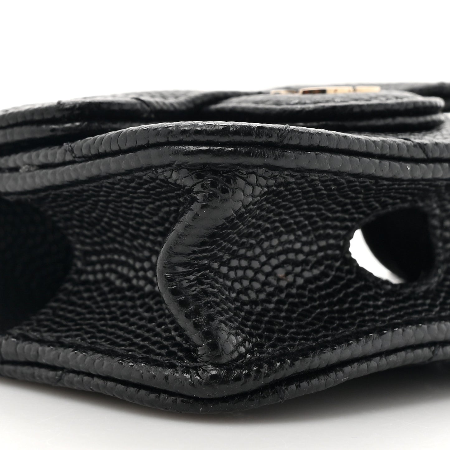 Caviar Quilted Airpods Pro Case Black