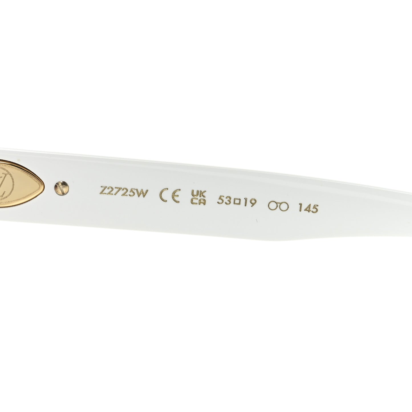 LV X TM Acetate My Monogram Sunglasses Z2725W White Multicolor