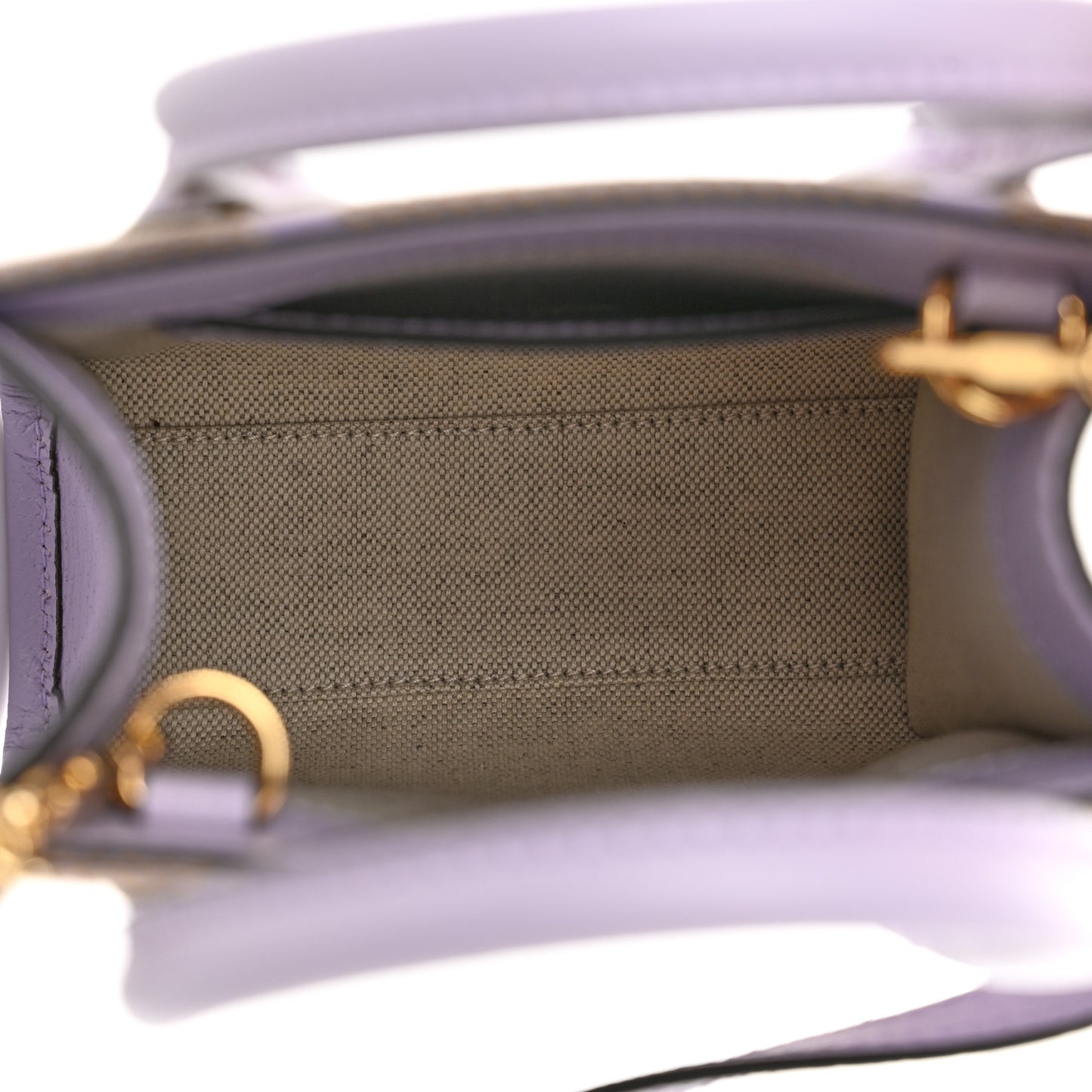 Monogram Jumbo GG Textured Dollar Calfskin Mini Tote Bag Beige Lapis