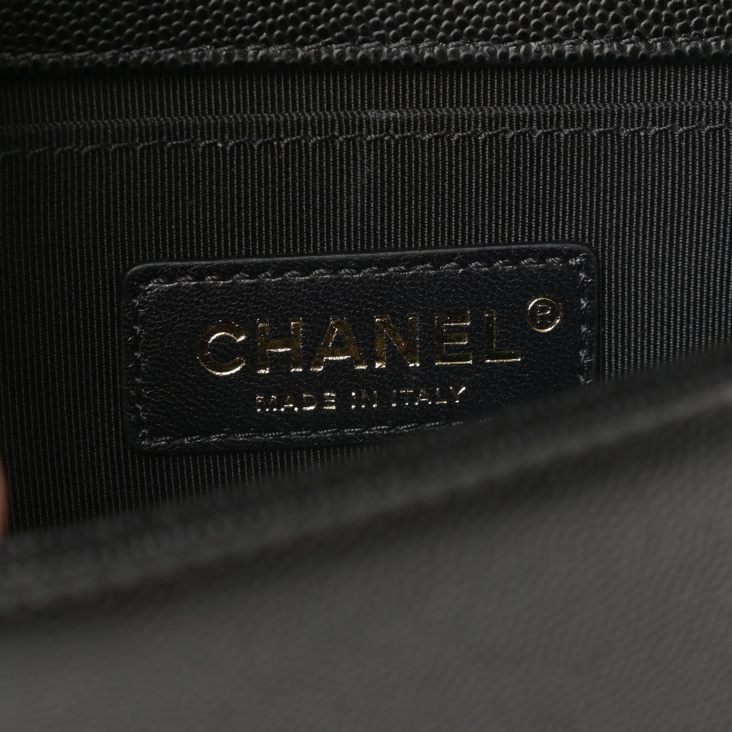 Caviar Quilted Small Boy Flap Black