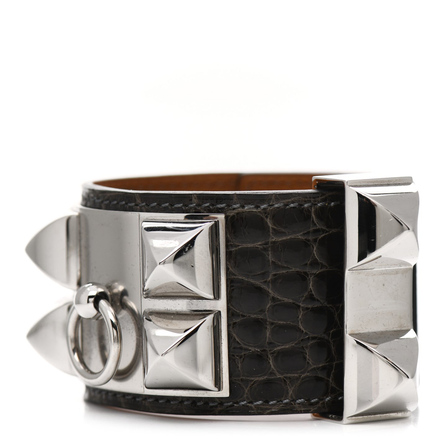 Shiny Alligator Collier de Chien CDC Bracelet S Macassar