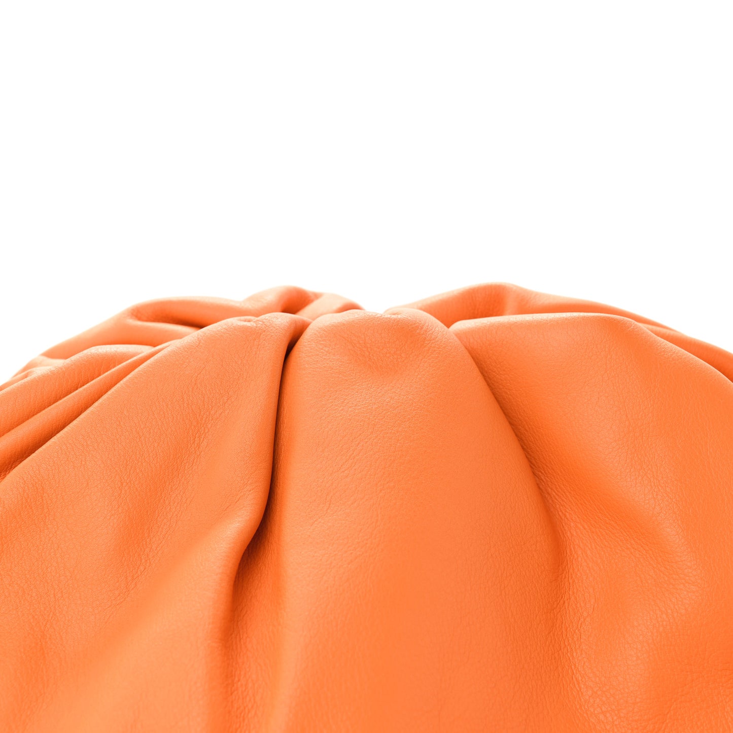 Smooth Butter Calf The Pouch Oversized Clutch Burnt Orange