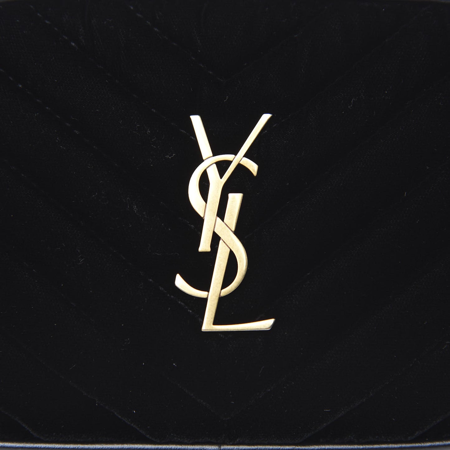Velour Matelasse Monogram Lou Belt Bag Black