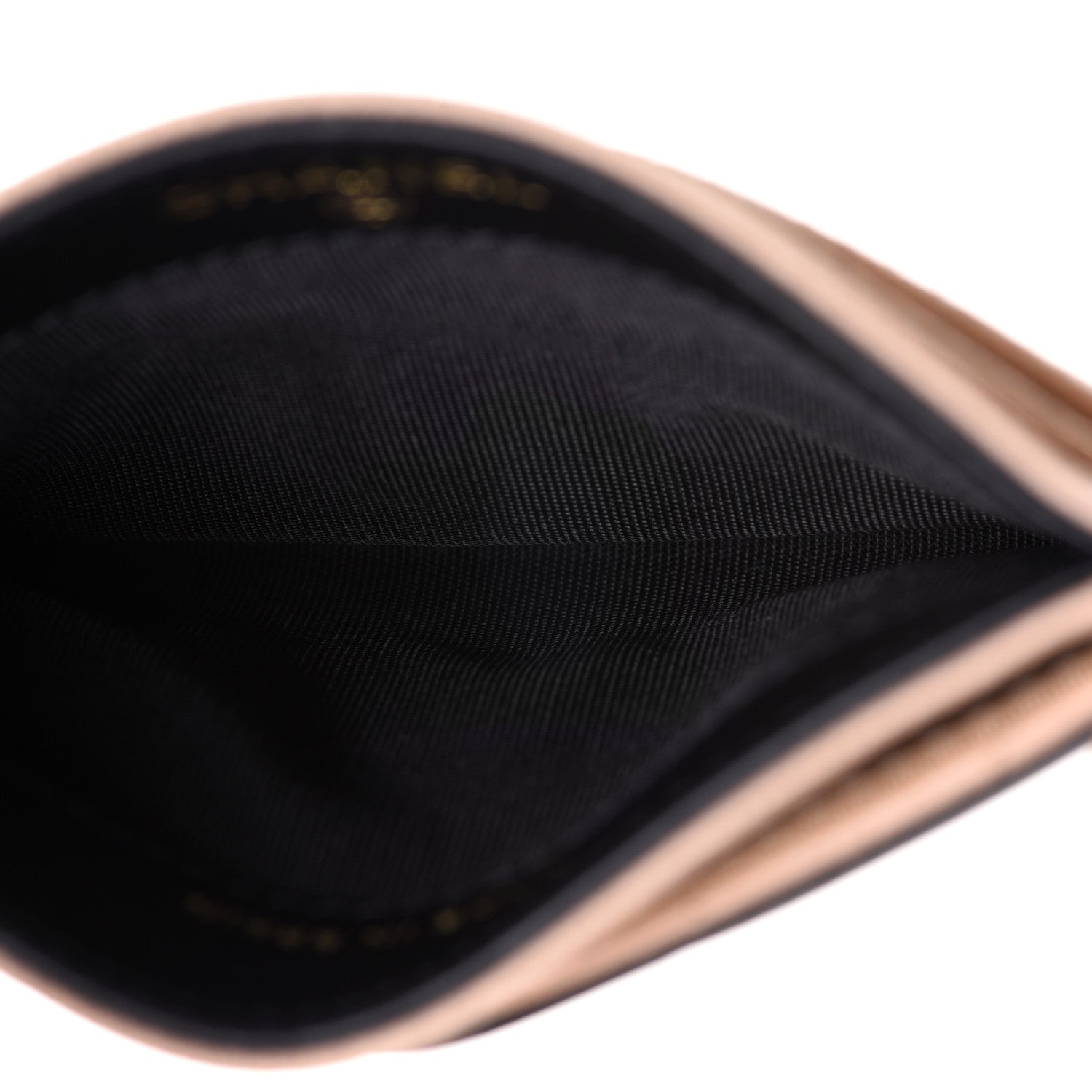 Chanel Caviar Quilted Filigree Card Holder Beige Black 5 of 9