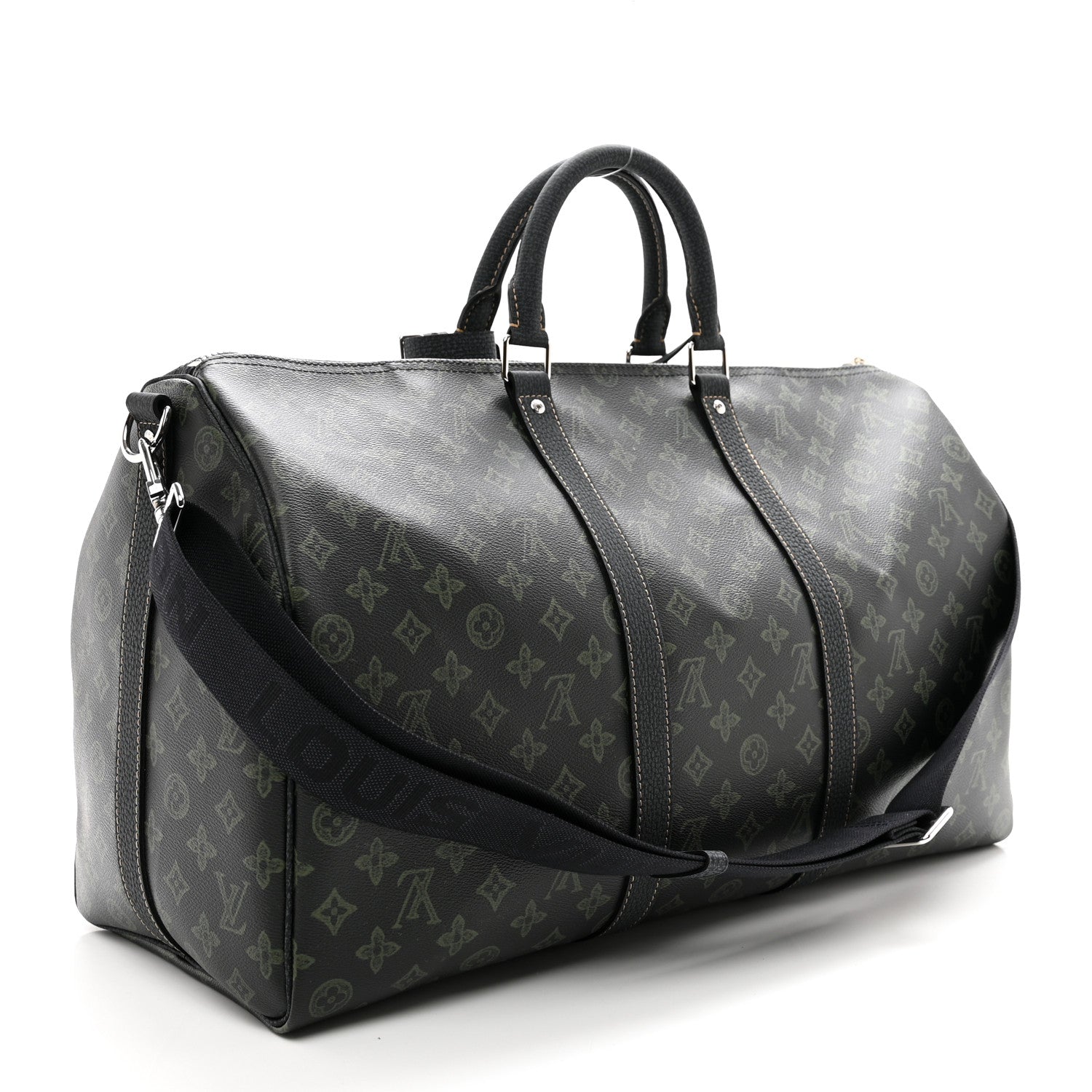 Louis Vuitton Monogram LV Record Keepall Bandouliere 50 Dark Green 2 of 8