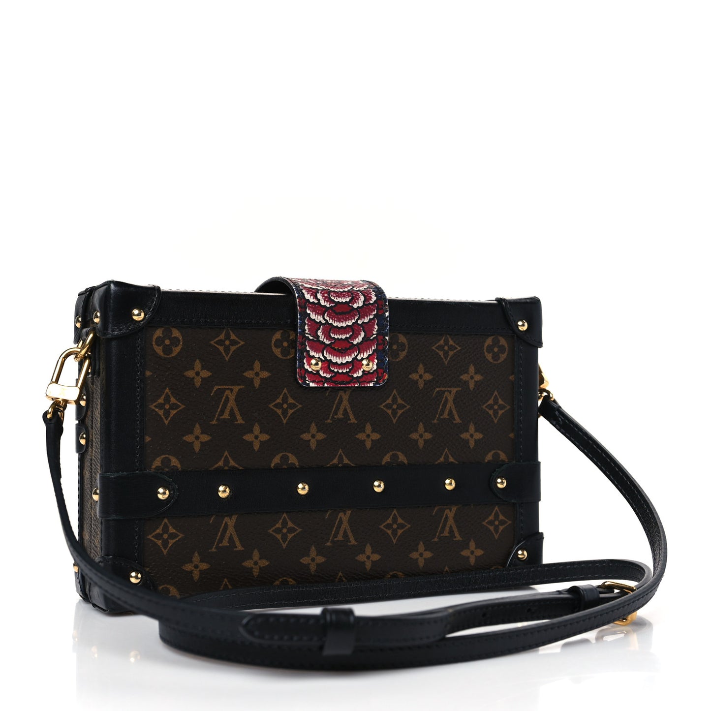 Monogram Kabuki Petite Malle Black