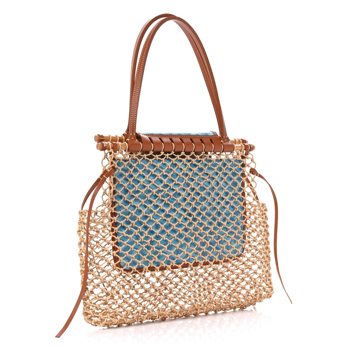 ine Net Aligre Tote Blue