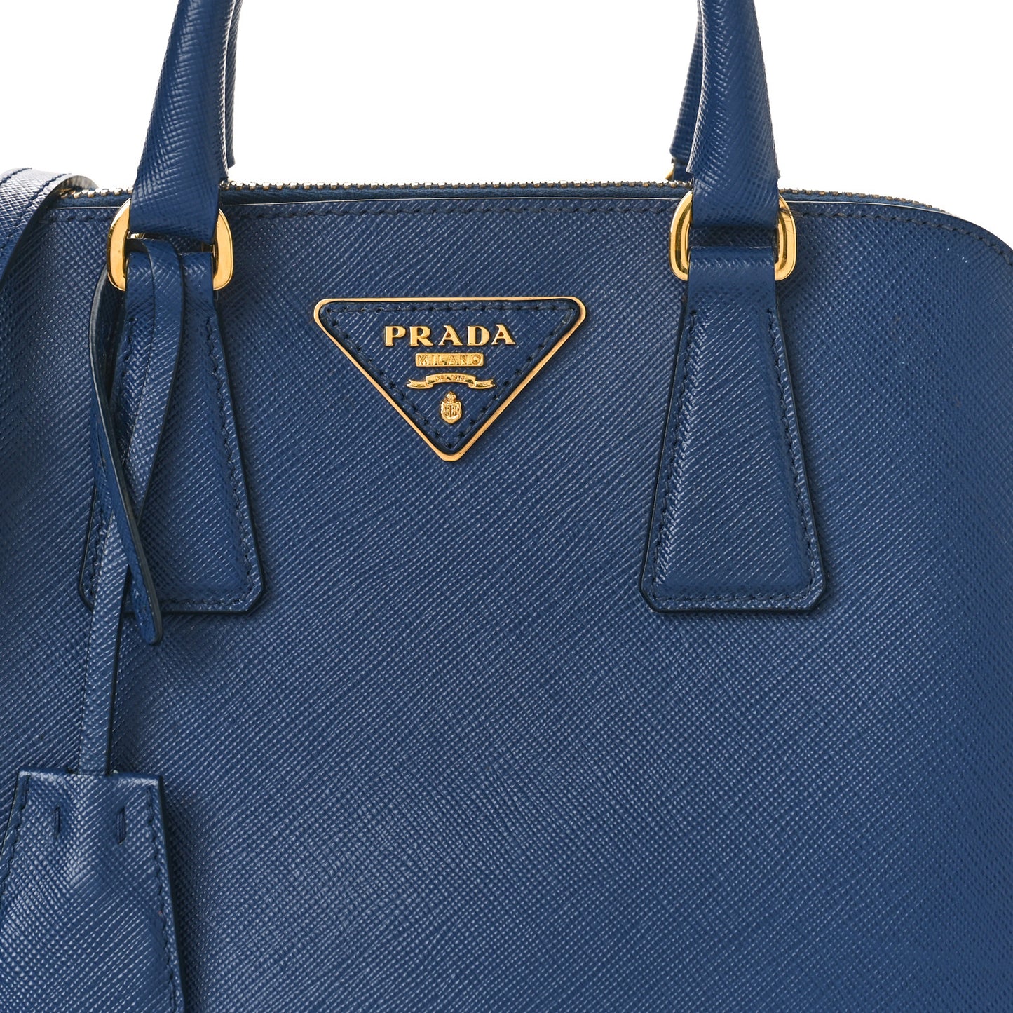Saffiano Lux Small Promenade Tote Bluette